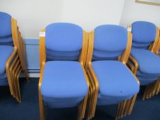 (10) Light Blue Upholstered Chairs
