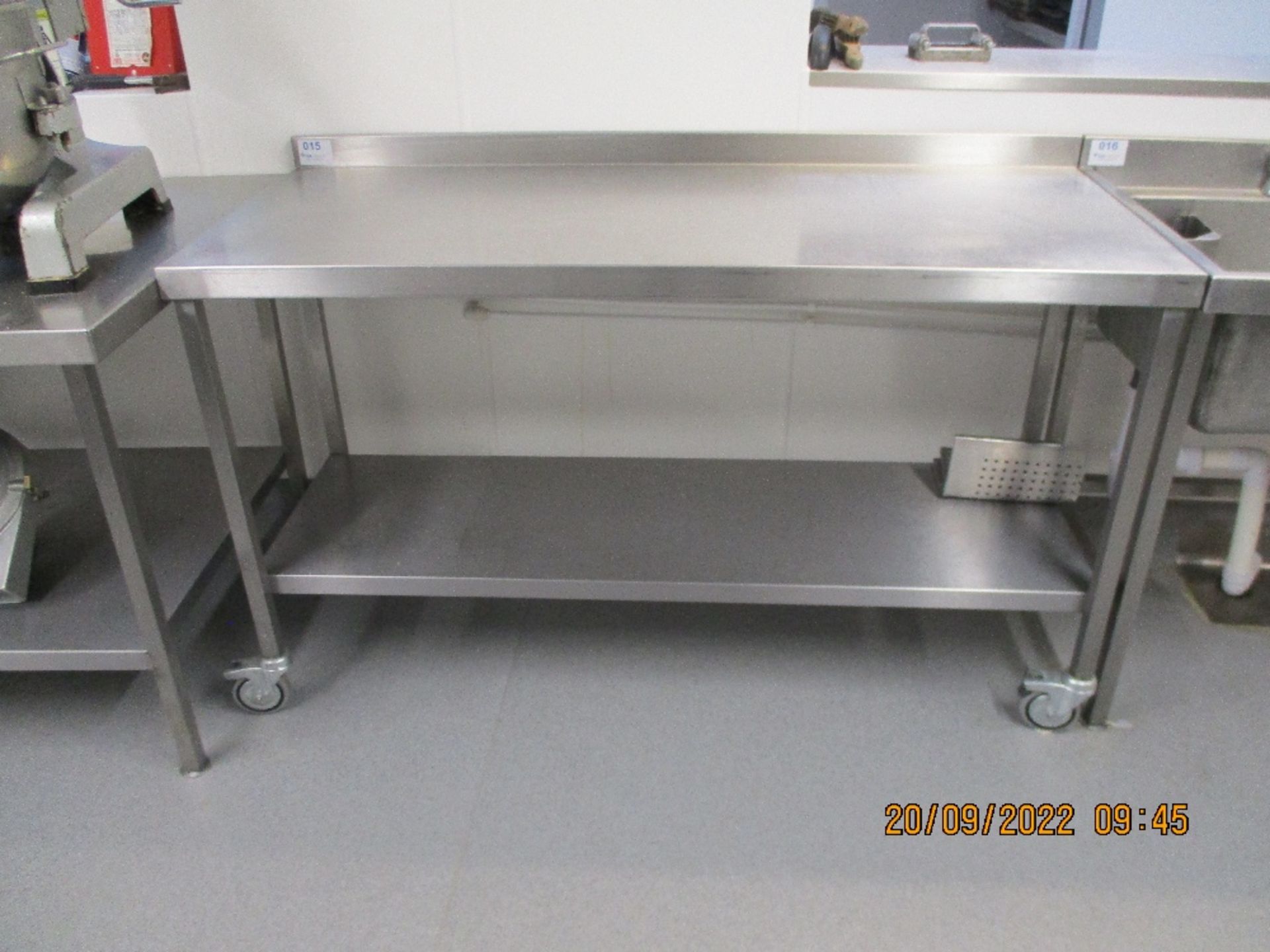 Stainless Steel Mobile Prep Table