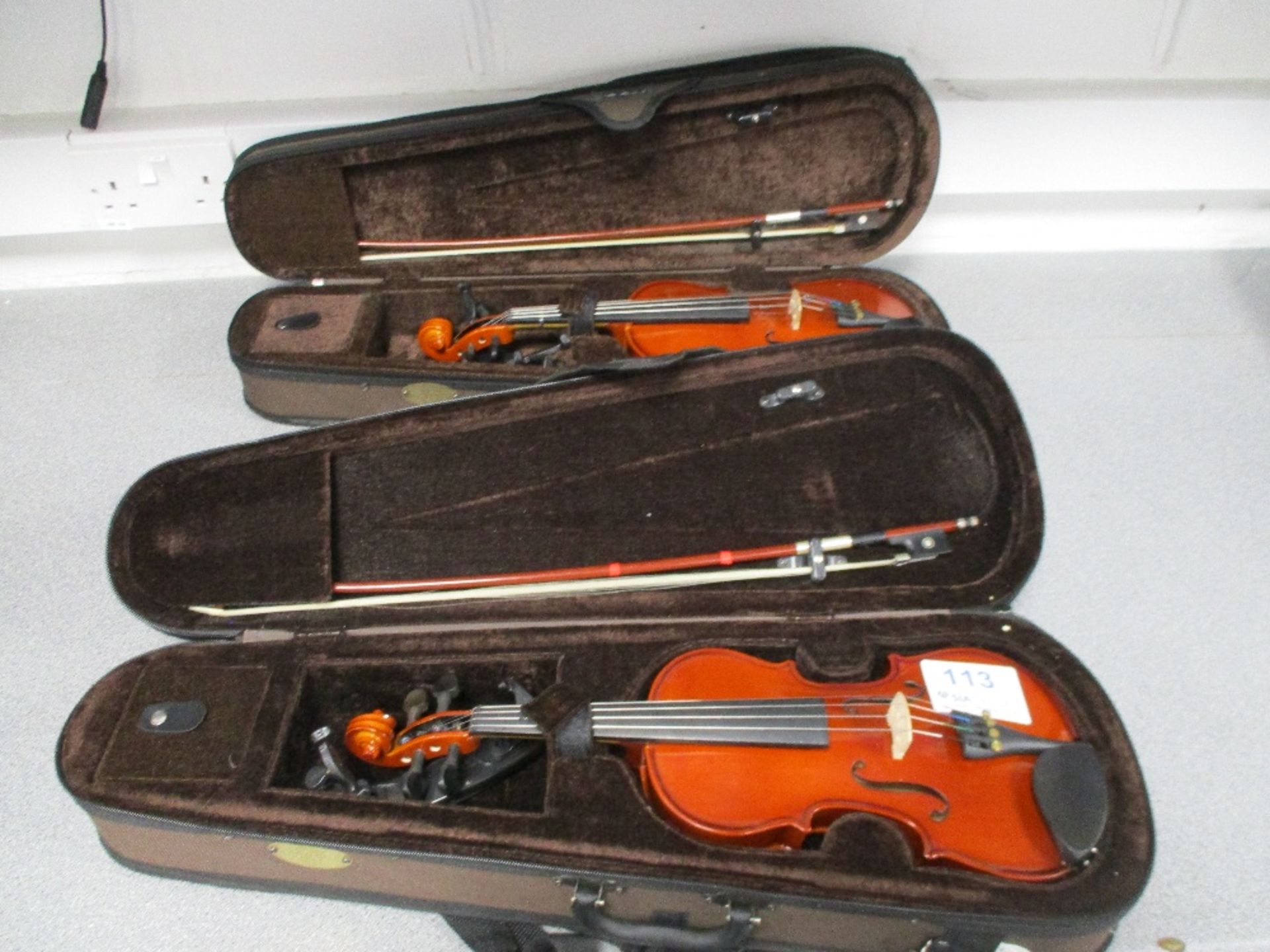 (2) 1/4 Violin Bow and Case - Image 3 of 4