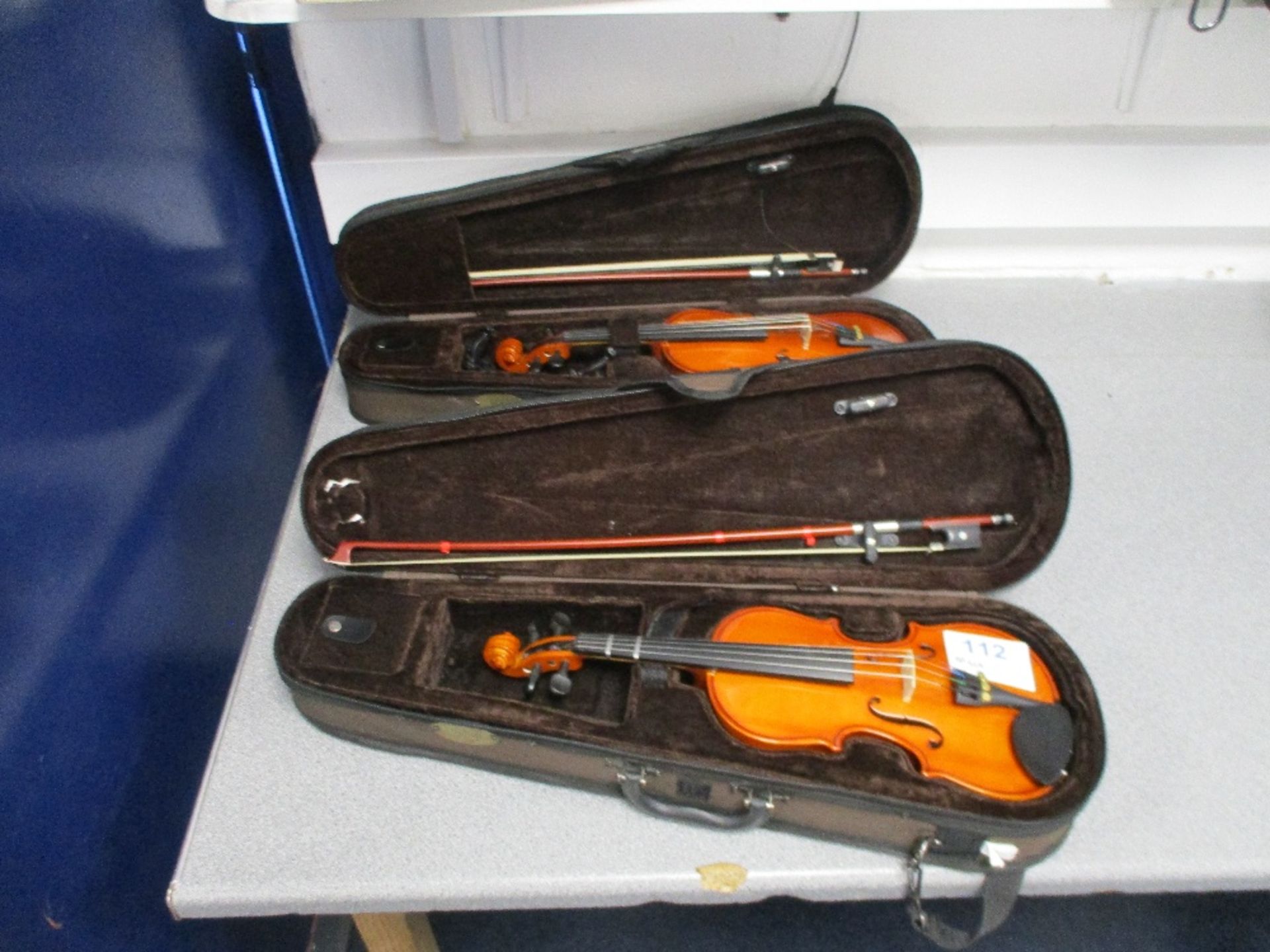 (2) 1/8 Violin Bow and Case - Image 3 of 4