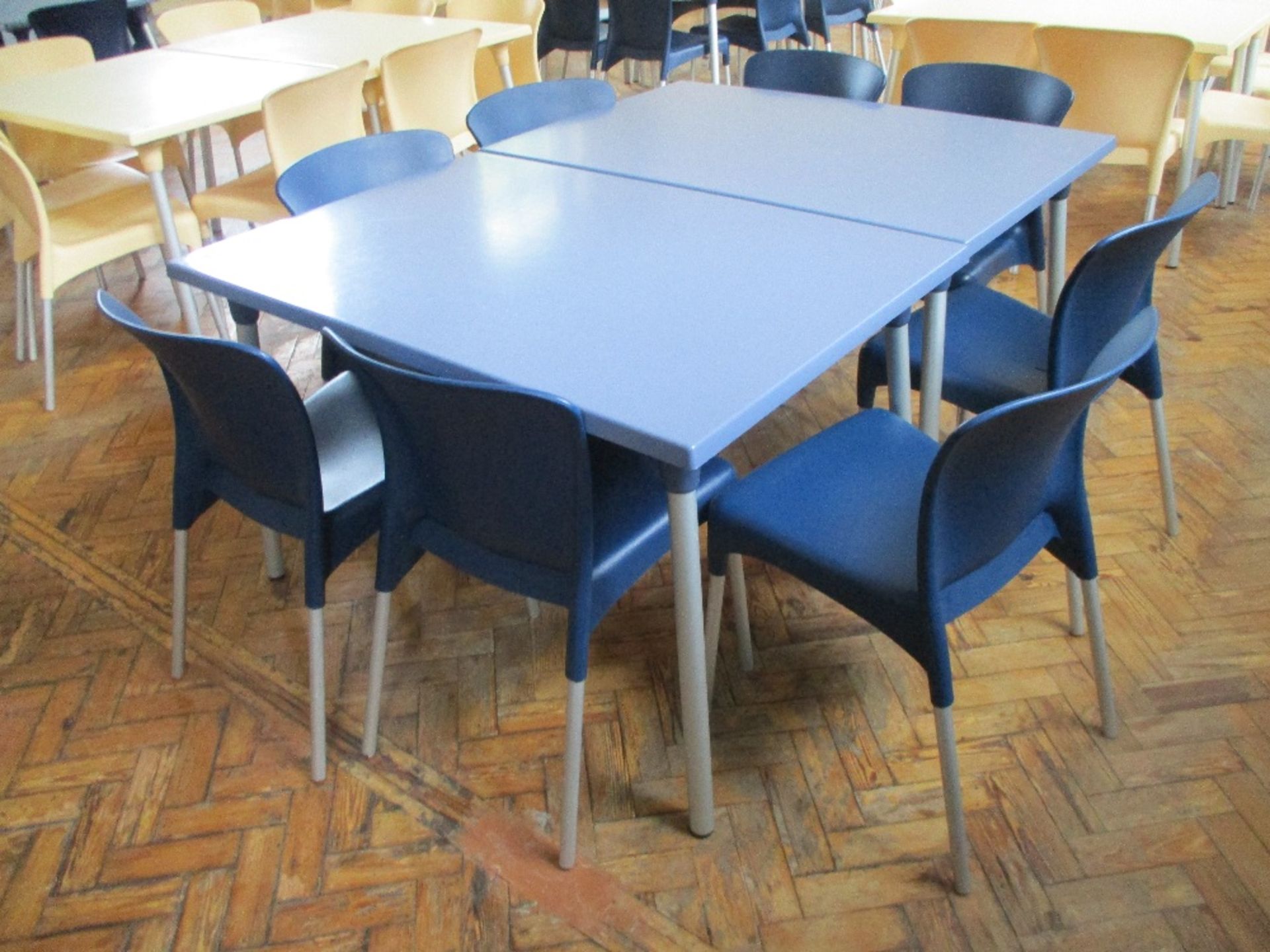 (2) Plastic Dining Tables and Chairs - Image 2 of 2