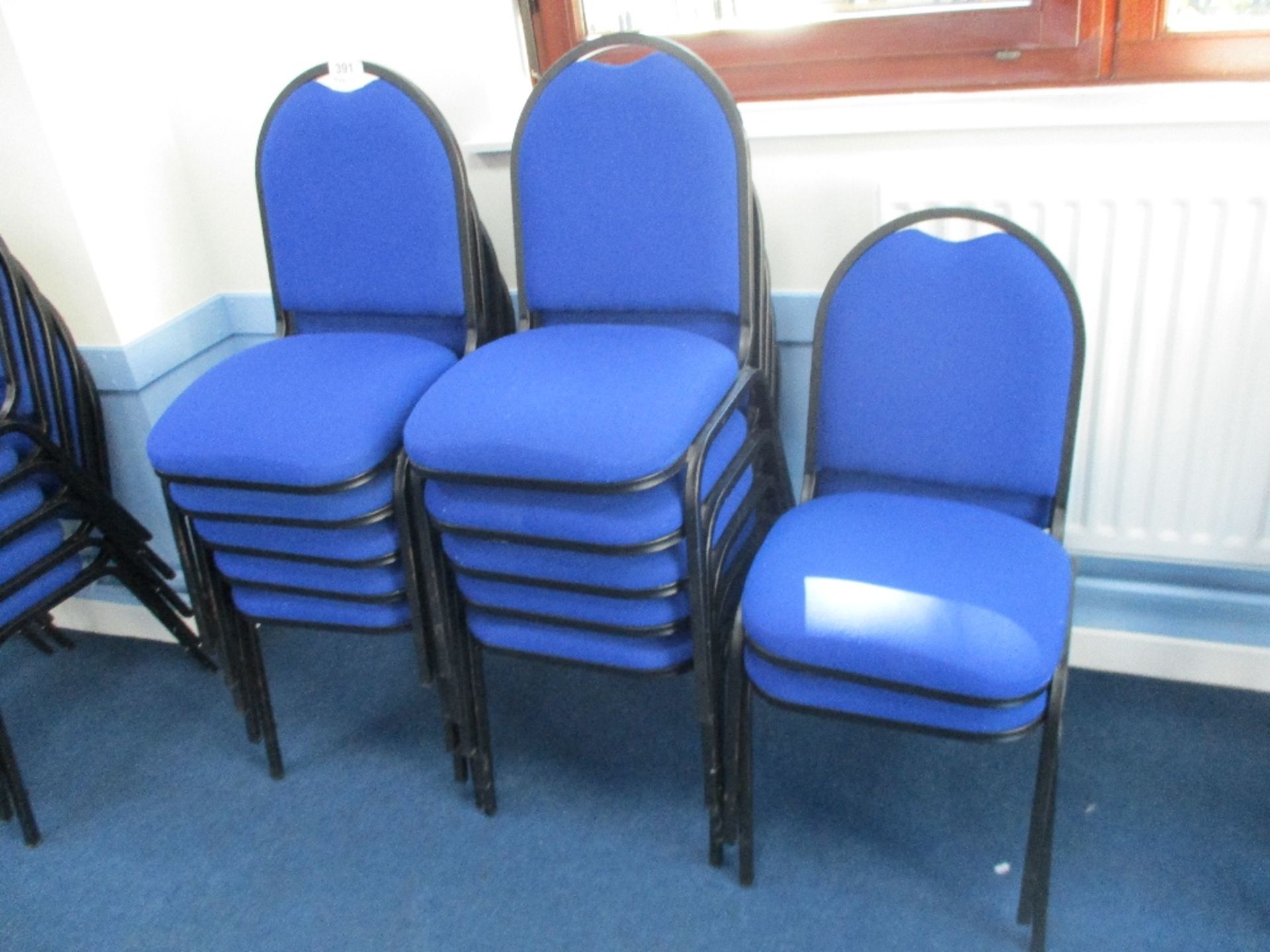 (11) Blue Upholstered Chairs - Image 2 of 2