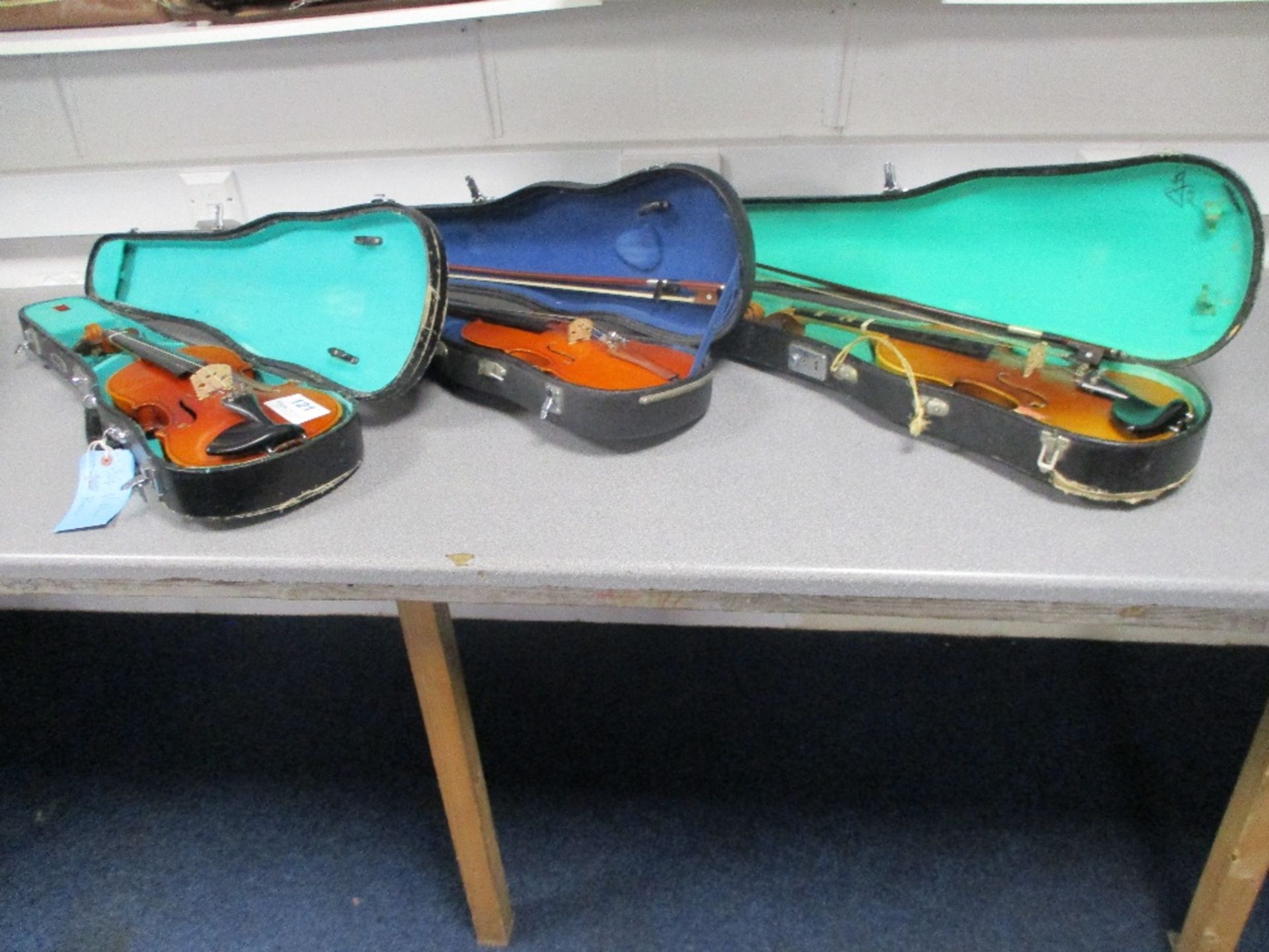 (3) Various Violins