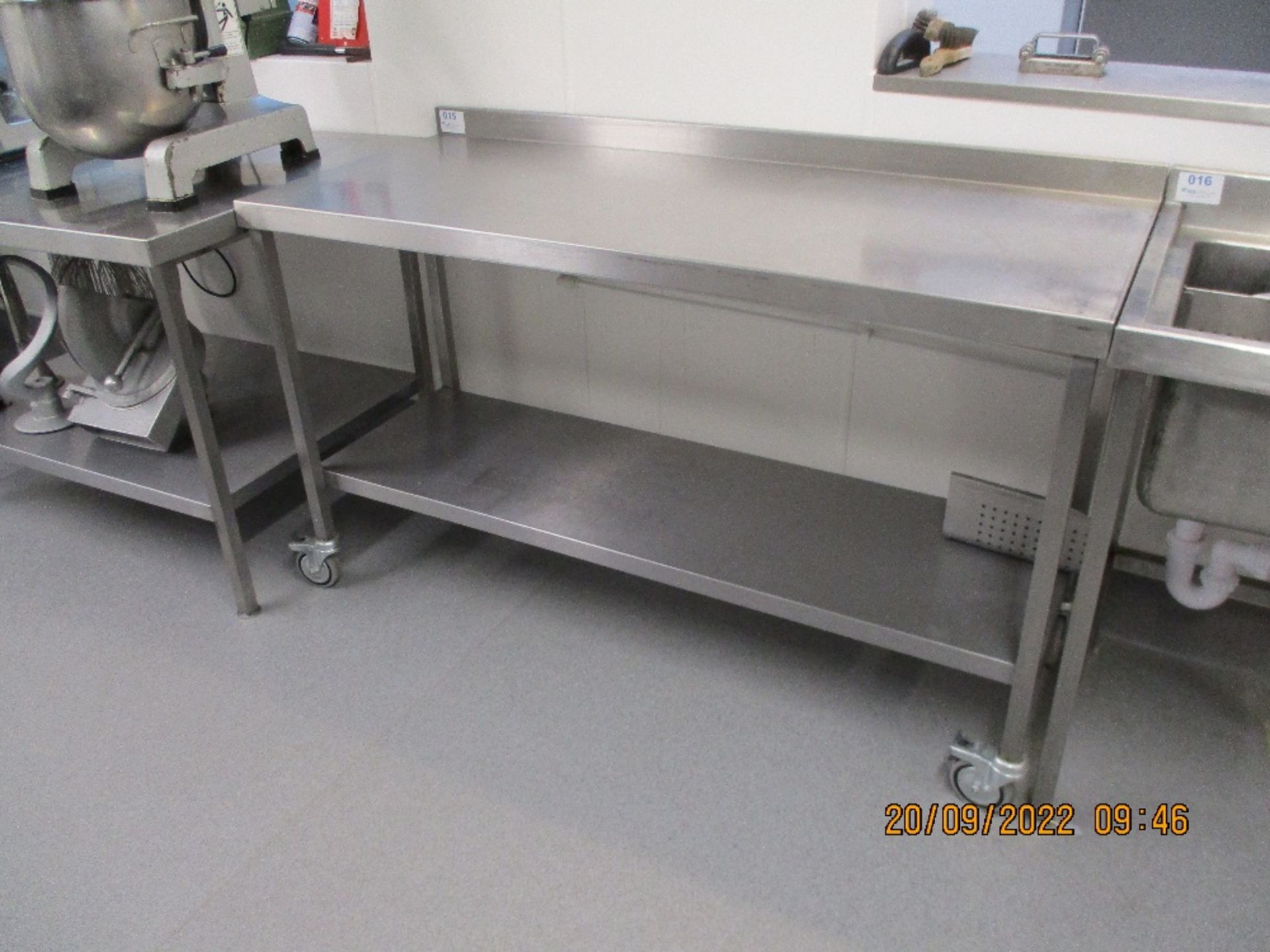 Stainless Steel Mobile Prep Table - Image 2 of 3
