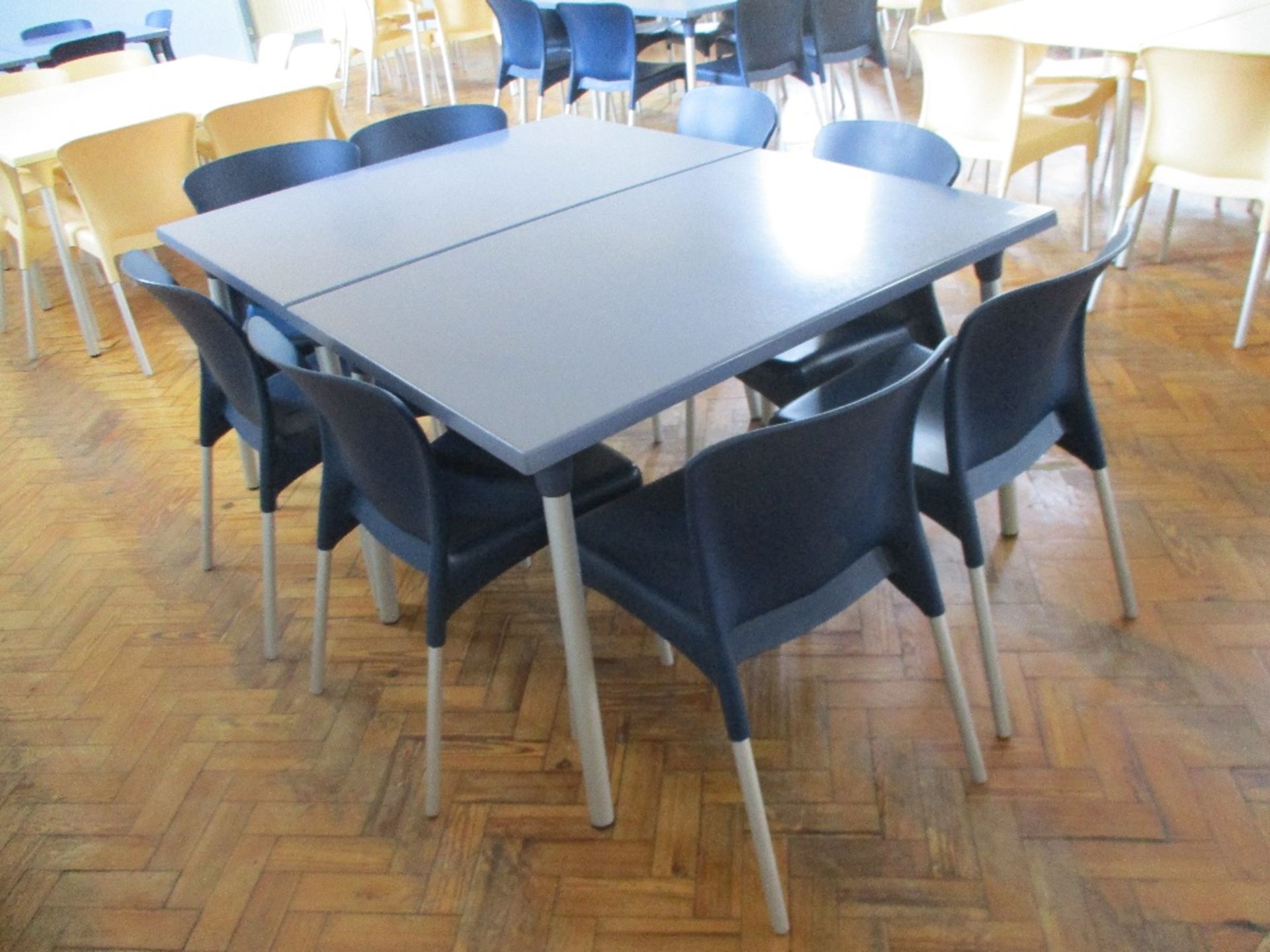 (2) Plastic Dining Tables and Chairs - Image 2 of 2