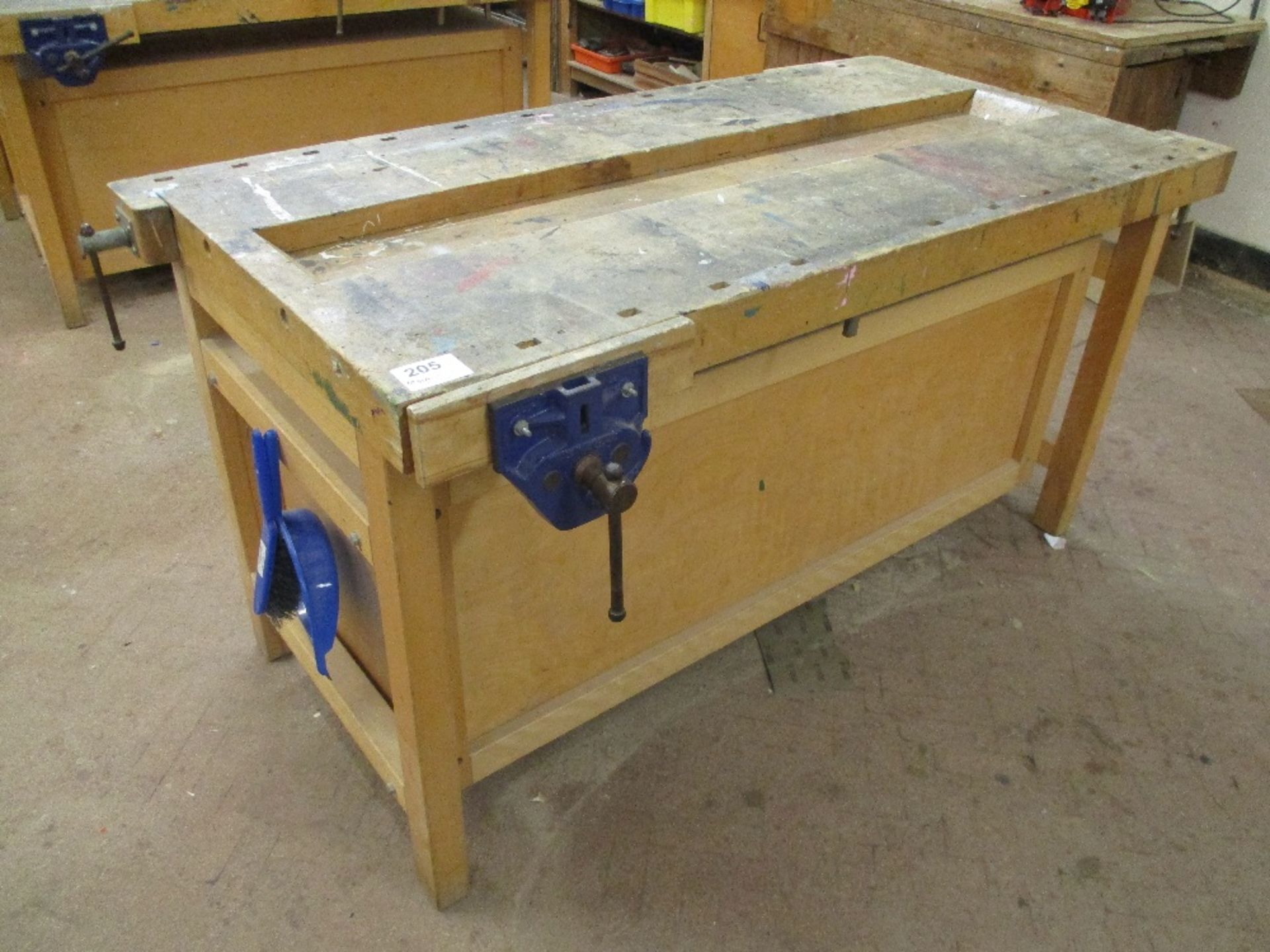 Pair of Wooden Workbenches - Image 2 of 3