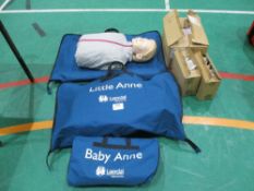 (2) Little Anne & (1) Baby Anne Laerdal CPR Manikins