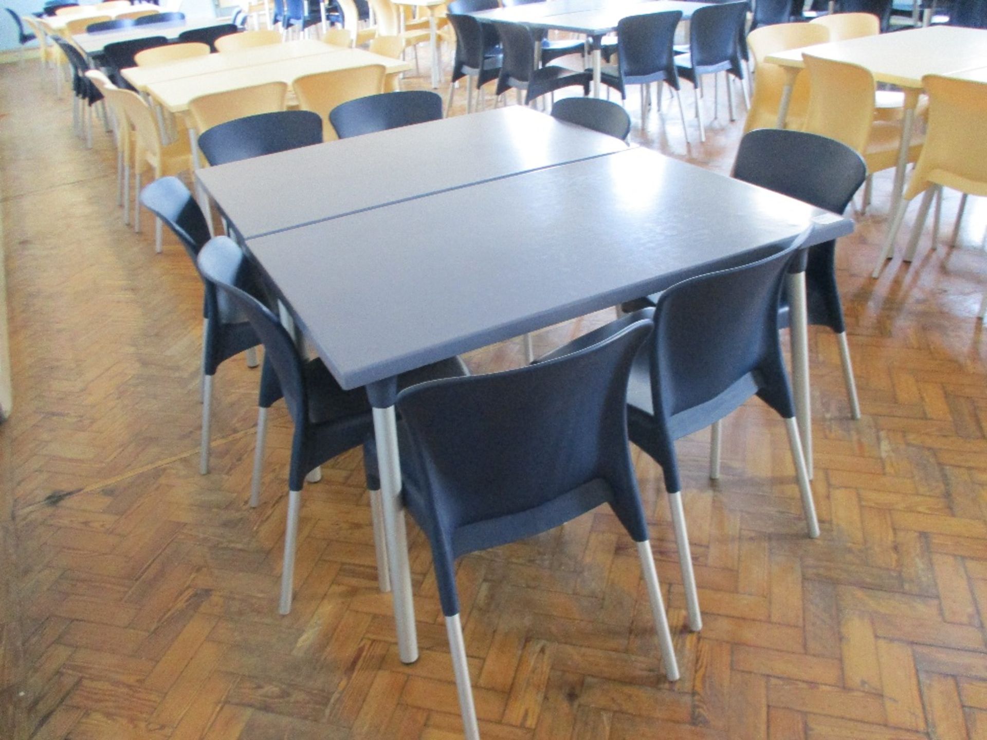 (2) Plastic Dining Tables and Chairs - Image 2 of 2