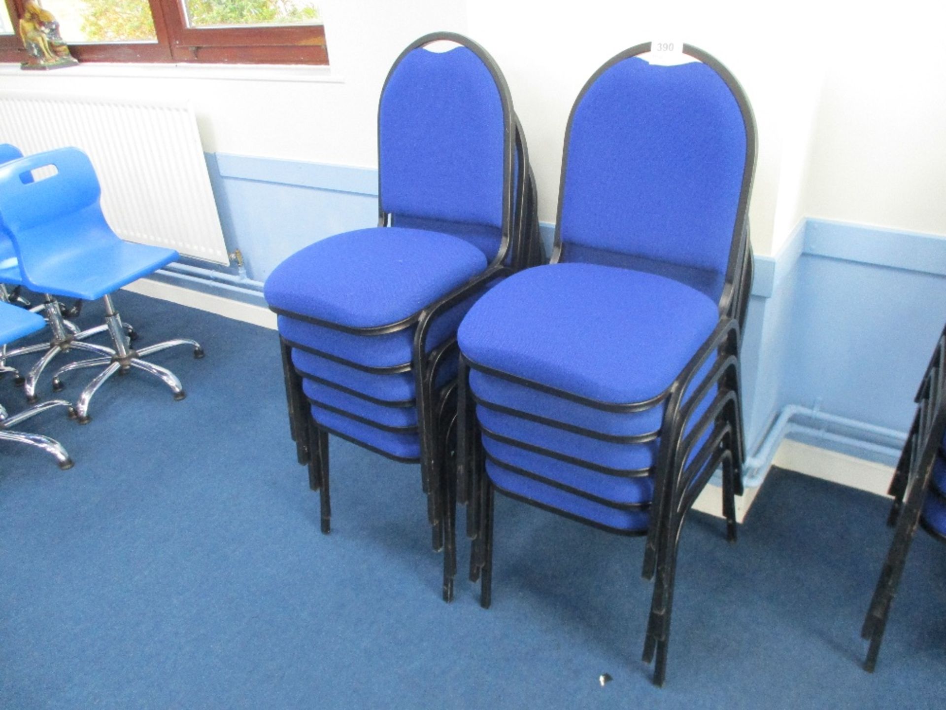 (10) Blue Upholstered Chairs - Image 2 of 2