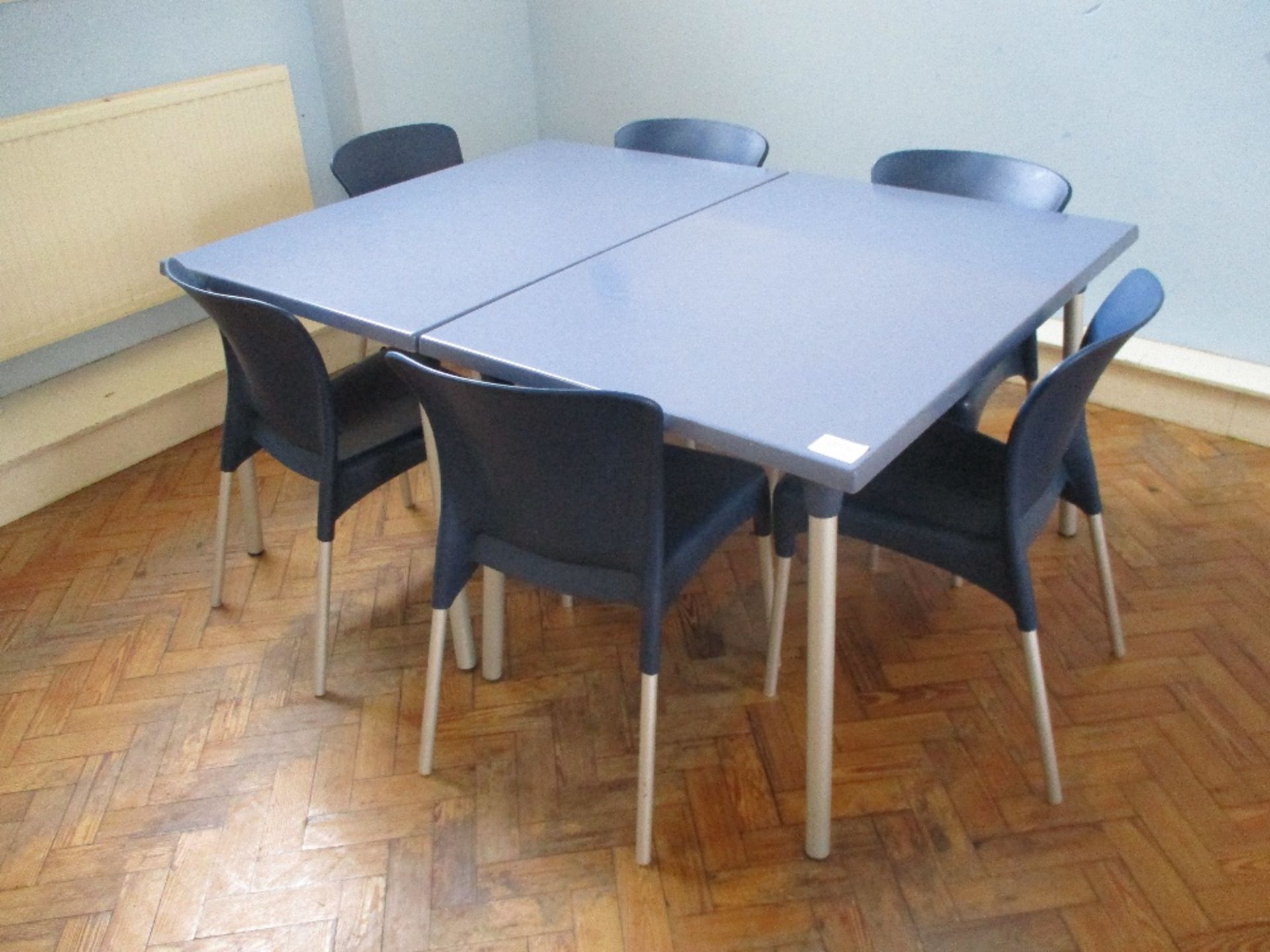 (2) Plastic Dining Tables and Chairs