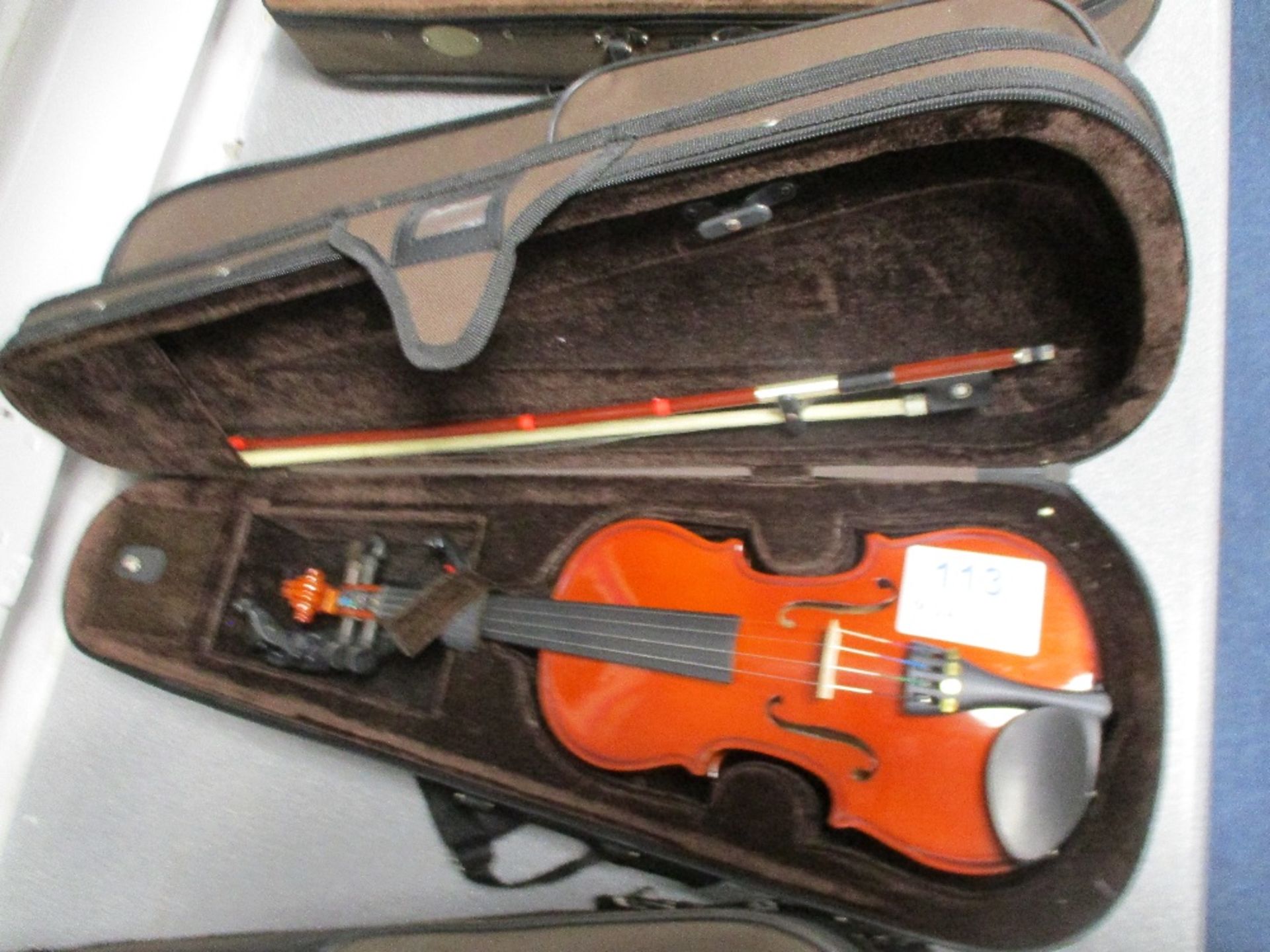 (2) 1/4 Violin Bow and Case