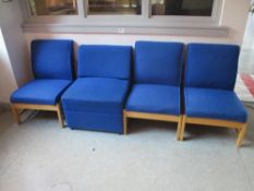 Blue Farbic Chair