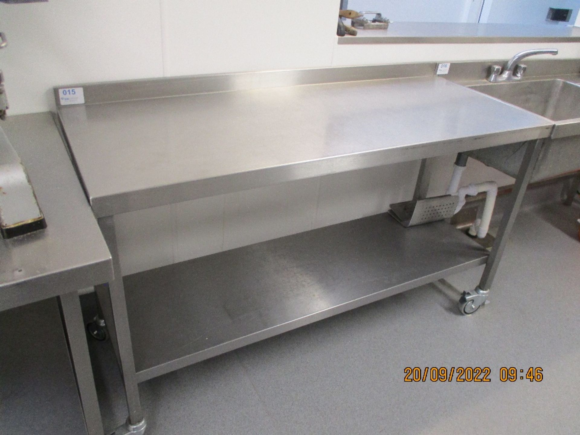 Stainless Steel Mobile Prep Table - Image 3 of 3