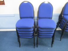(10) Blue Upholstered Chairs