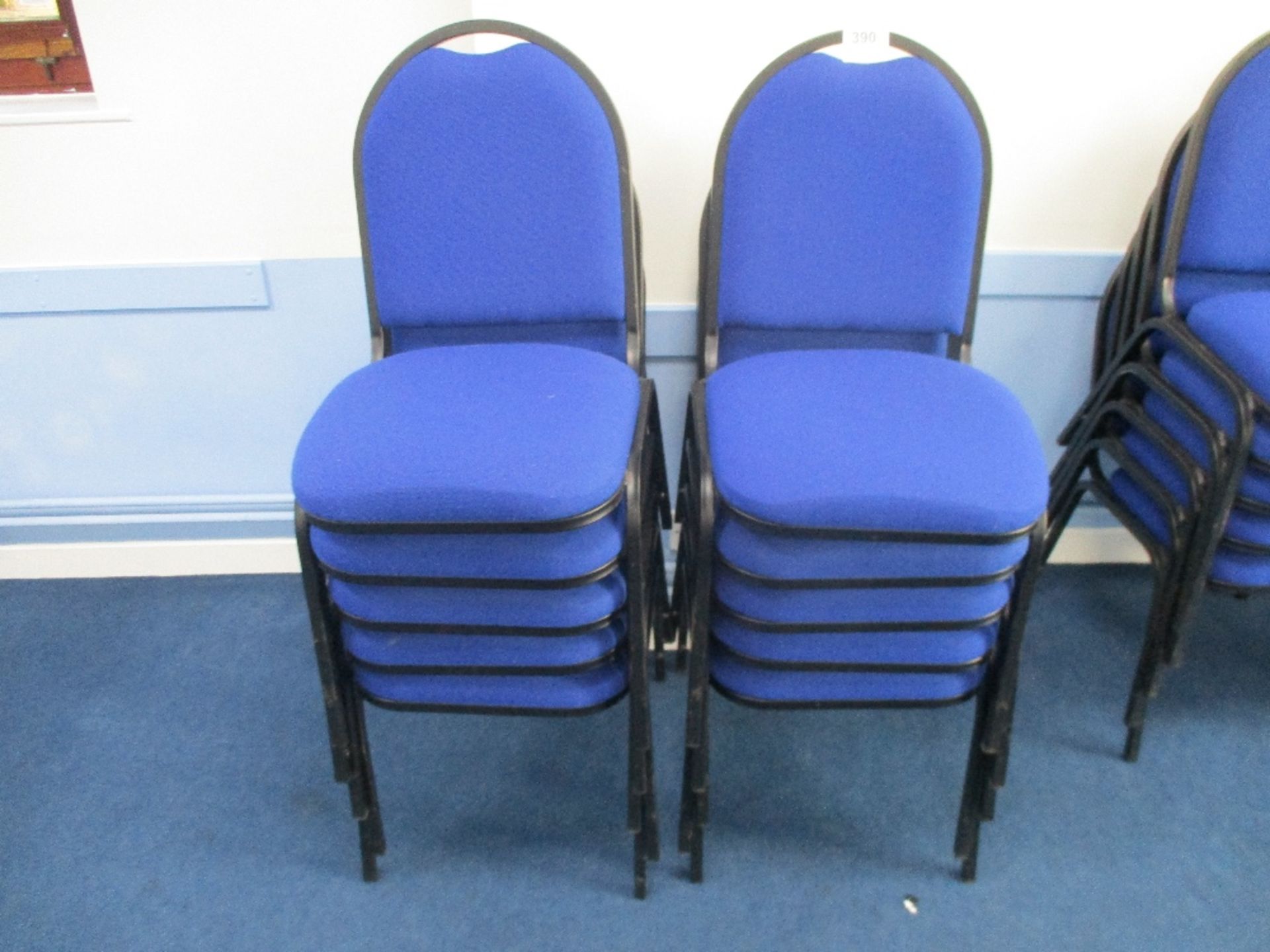 (10) Blue Upholstered Chairs