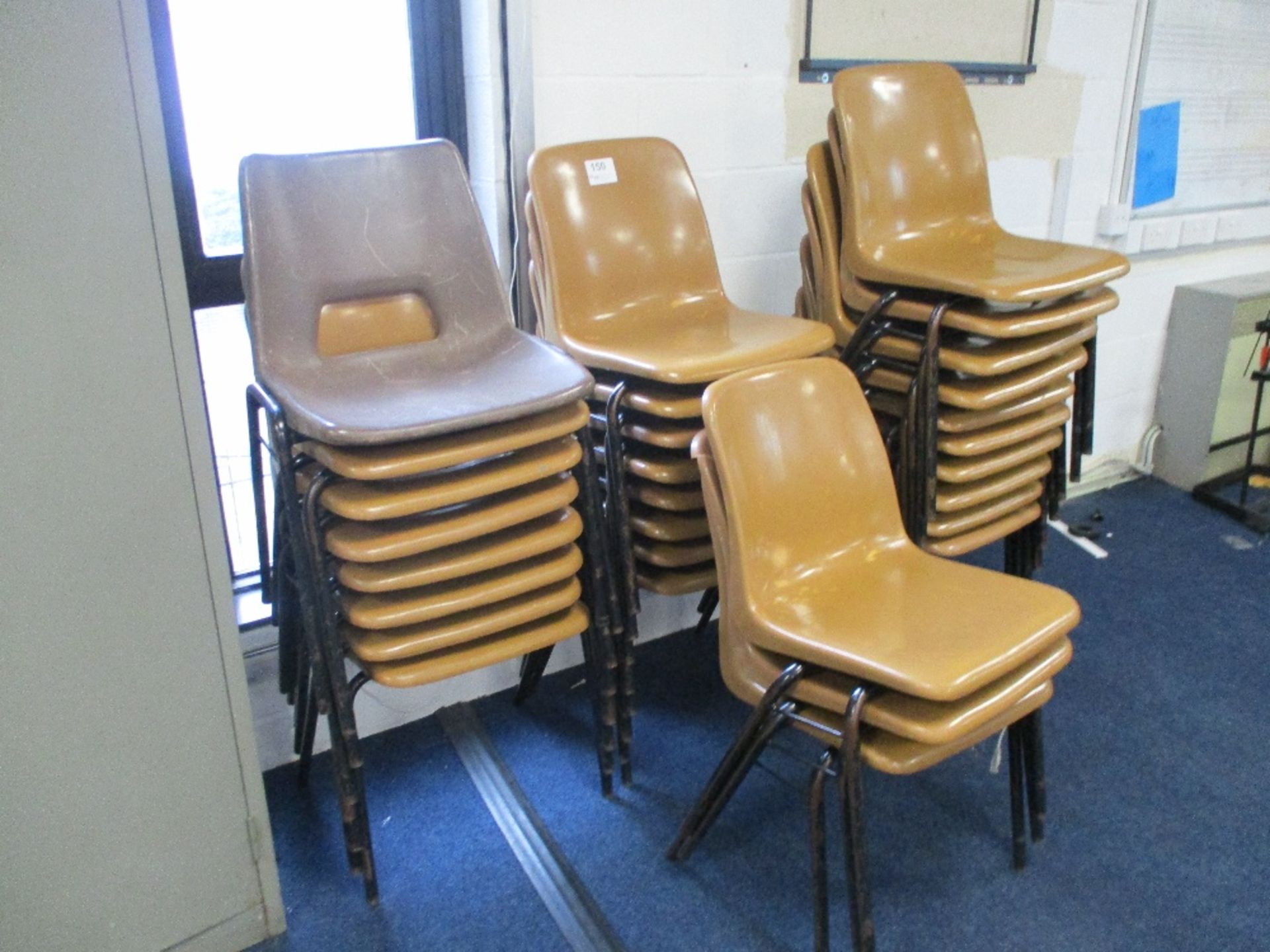 (28) Plastic Stacking Chairs - Image 2 of 3