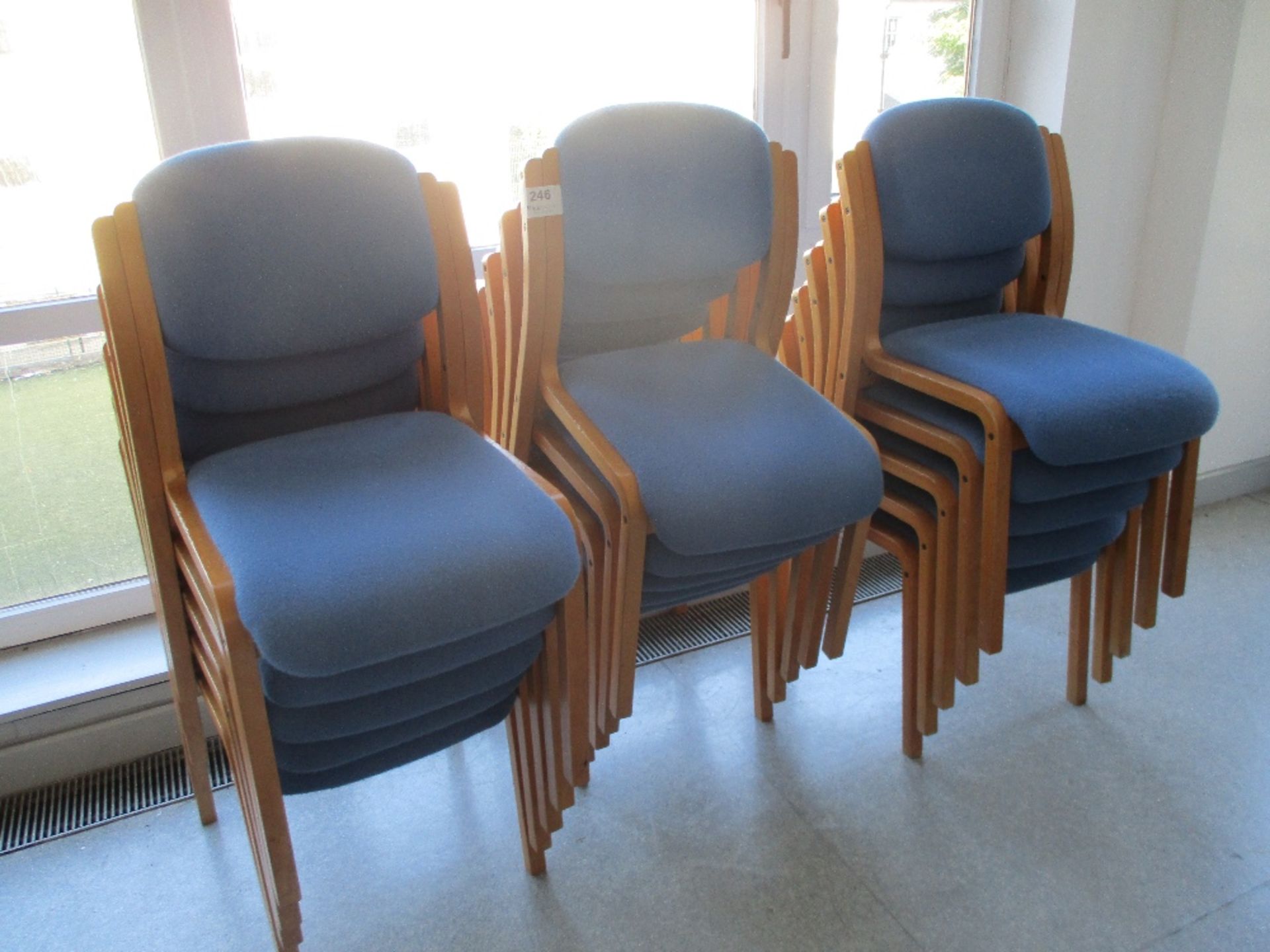 (15) Blue Fabric Chairs