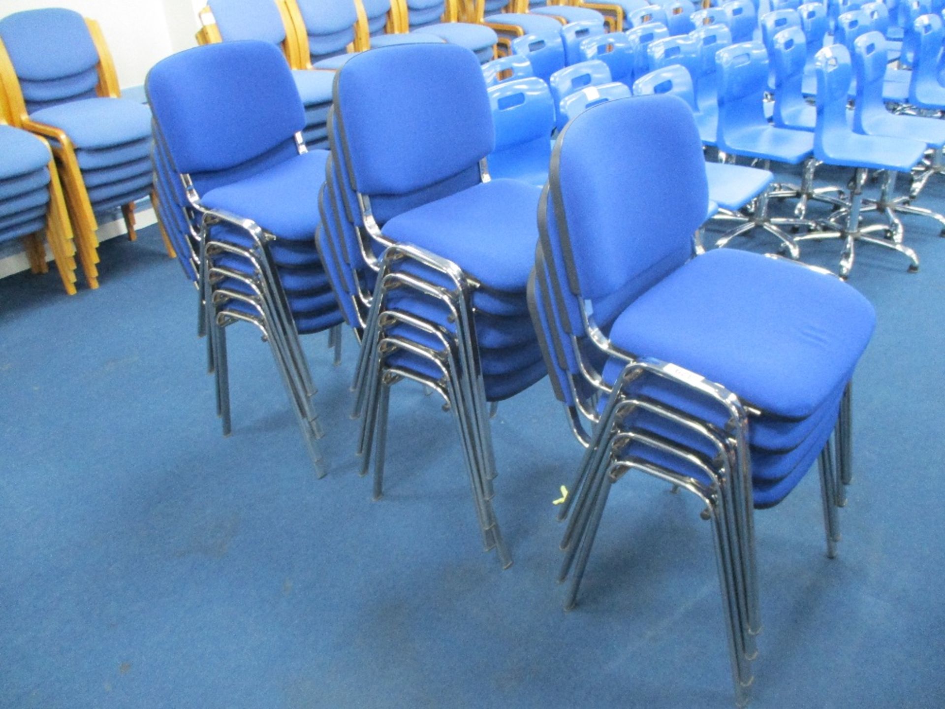 (14) Blue Upholstered Chairs - Image 2 of 2