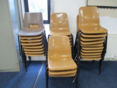 (28) Plastic Stacking Chairs