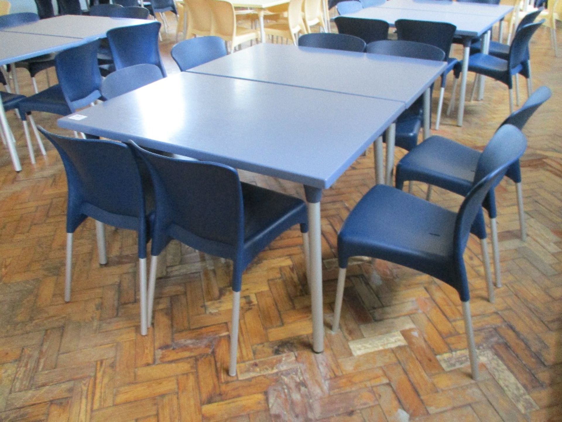 (2) Plastic Dining Tables and Chairs - Image 2 of 2