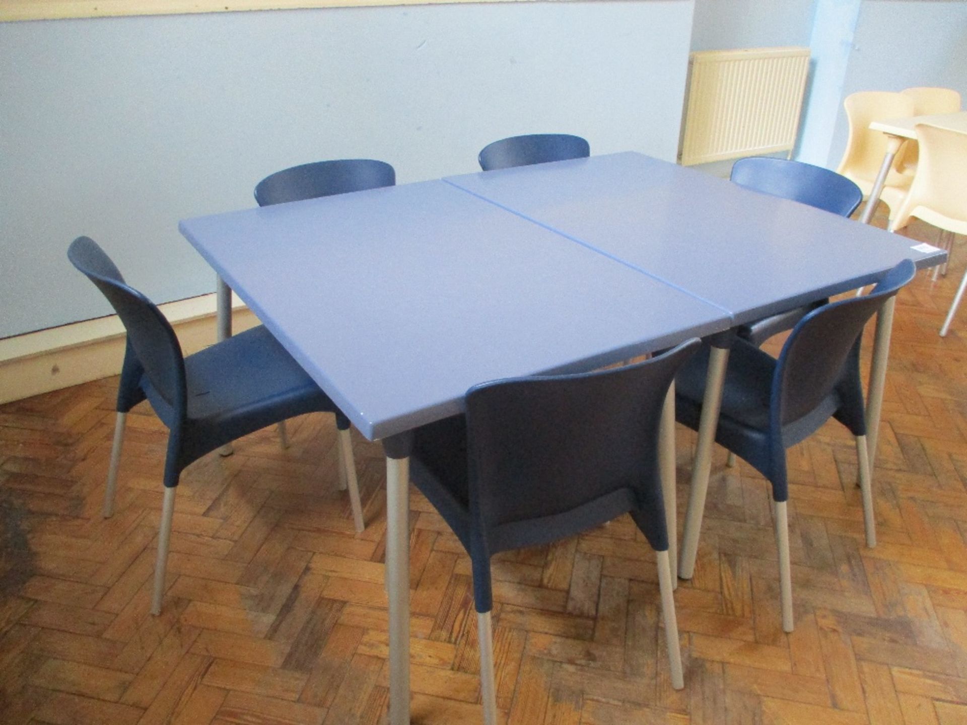 (2) Plastic Dining Tables and Chairs - Image 2 of 2