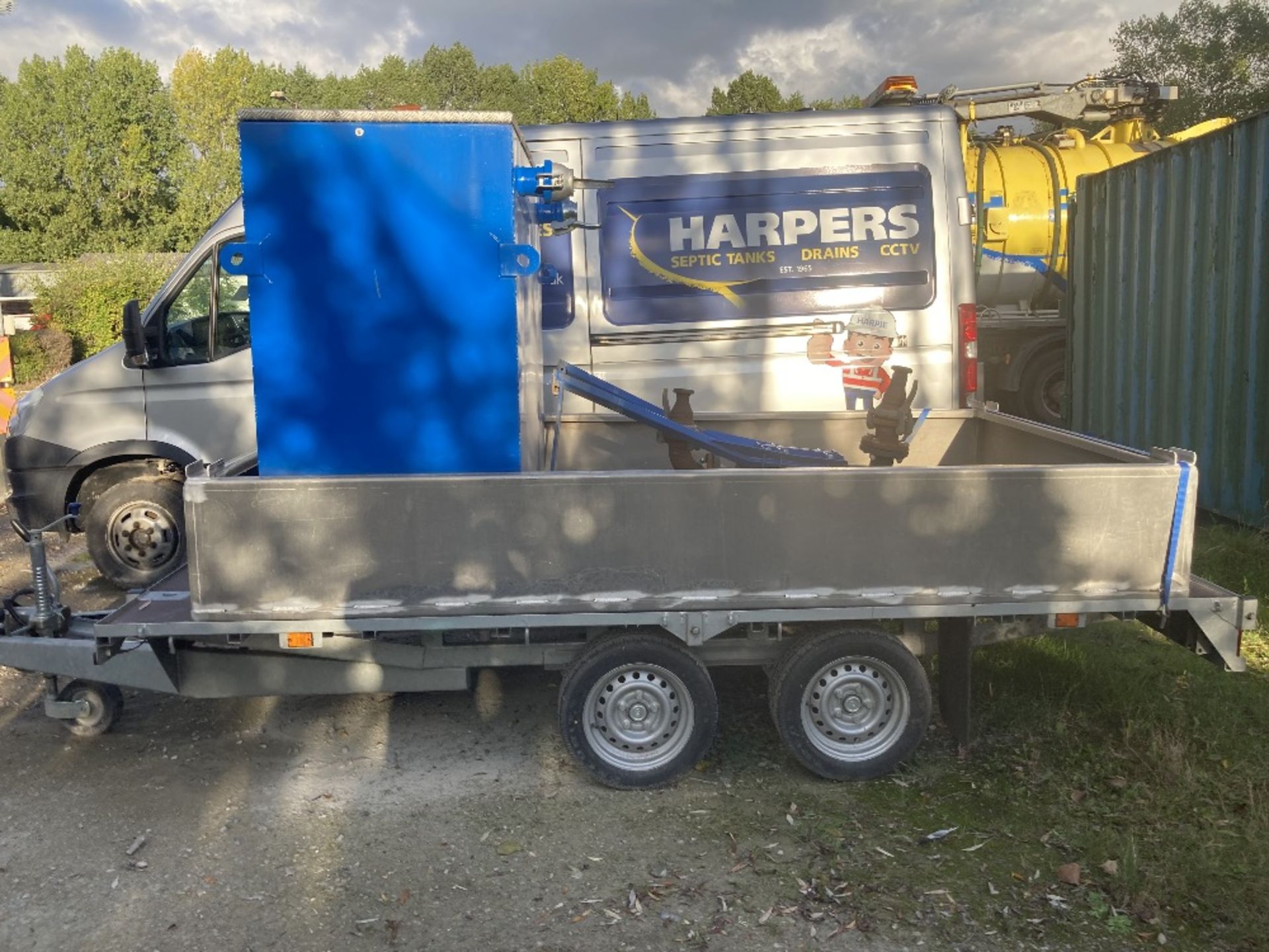 Graham Edwards Twin Axle Trailer, Trailer Mounted Dewatering Sys# & Galv Bunded Overspill Tray - Image 17 of 26