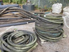 (2) Pallets of Used Neptune 10 Water Suction & Delivery Hose