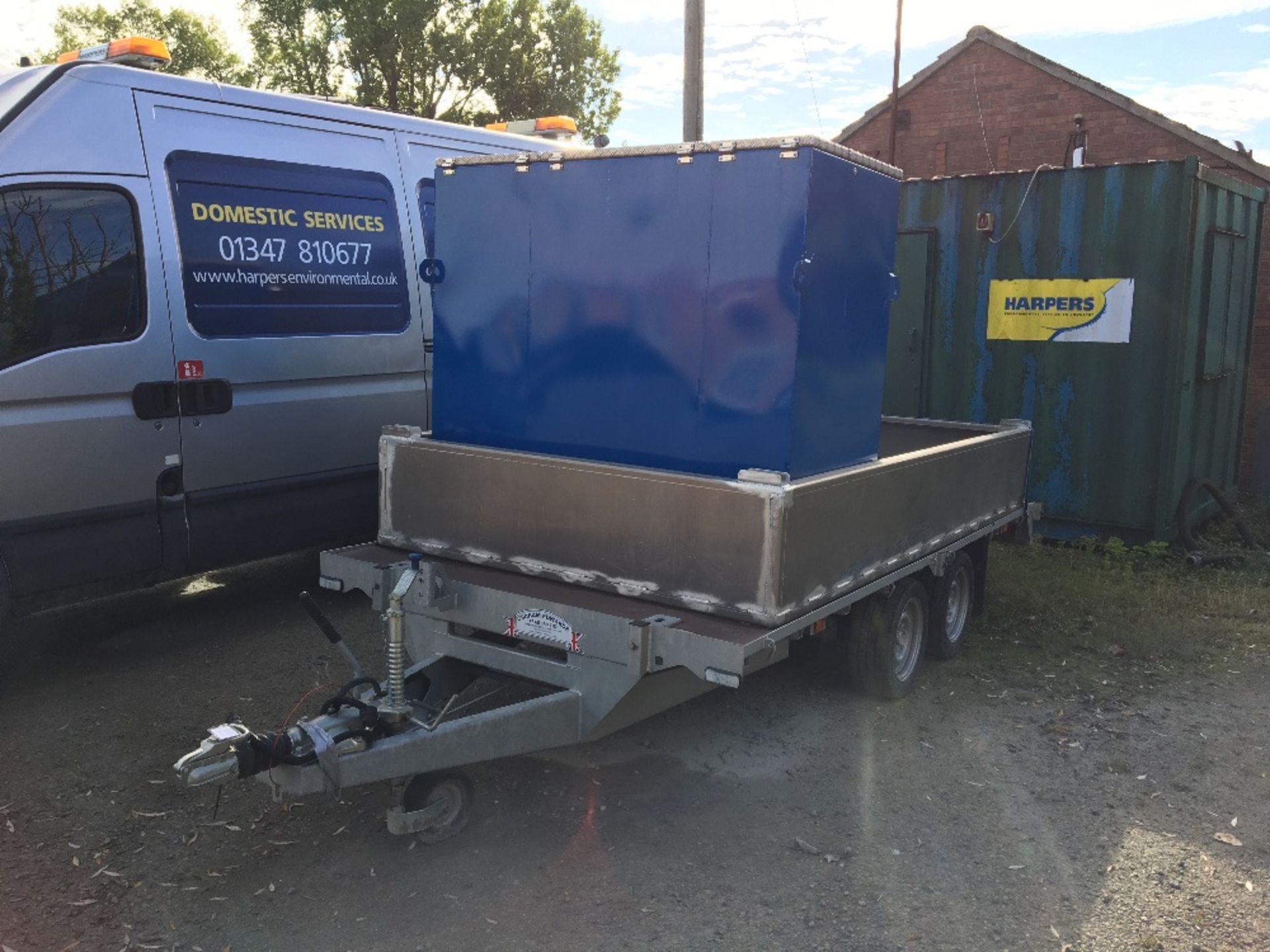 Graham Edwards Twin Axle Trailer, Trailer Mounted Dewatering Sys# & Galv Bunded Overspill Tray - Image 5 of 26