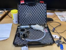 Unbranded drainage camera inspection kit with plastic carry case