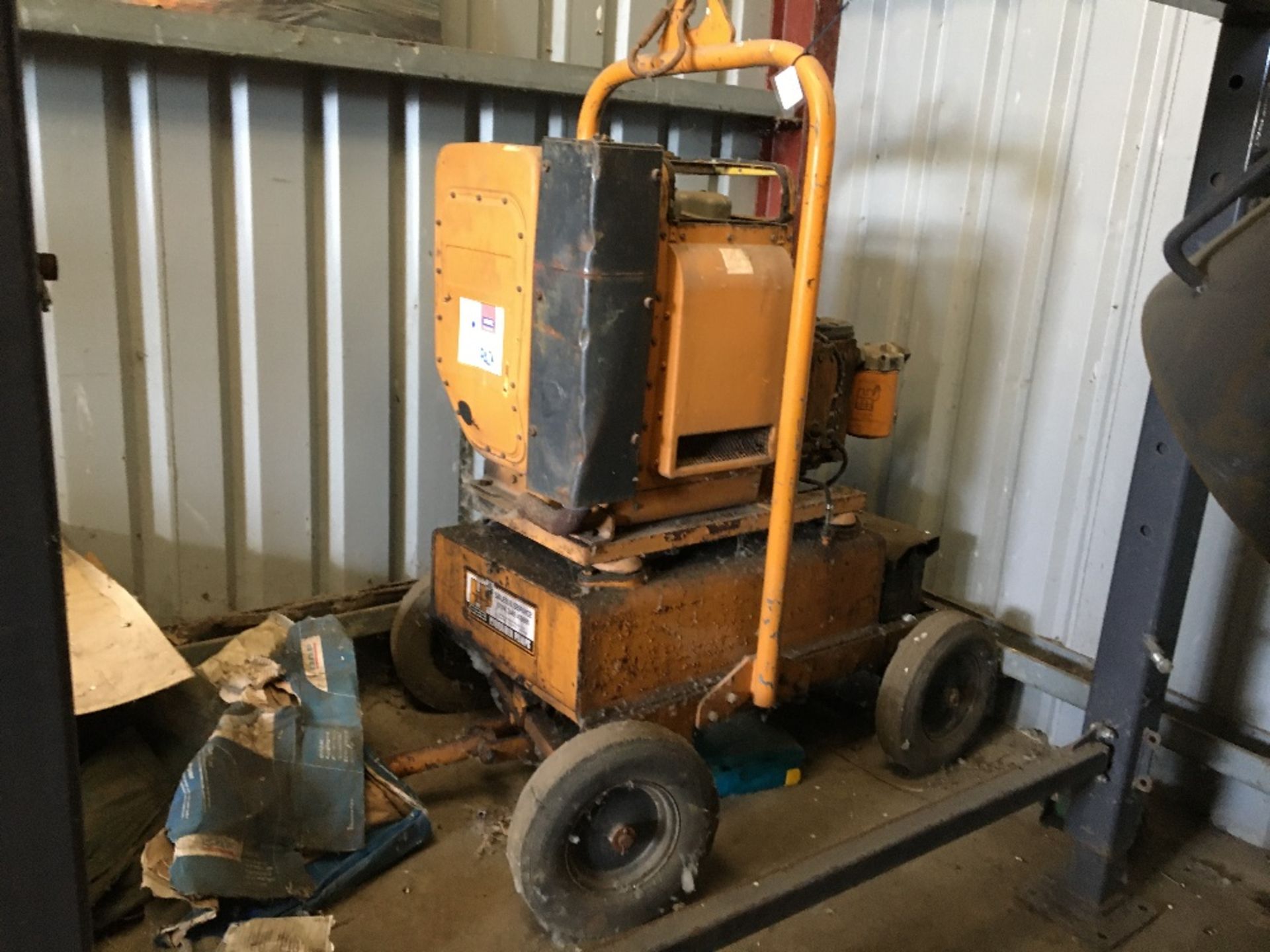 Motorenfabrik 2L41C diesel motor with hydrainer pump and mobile steel trolley - Image 2 of 6