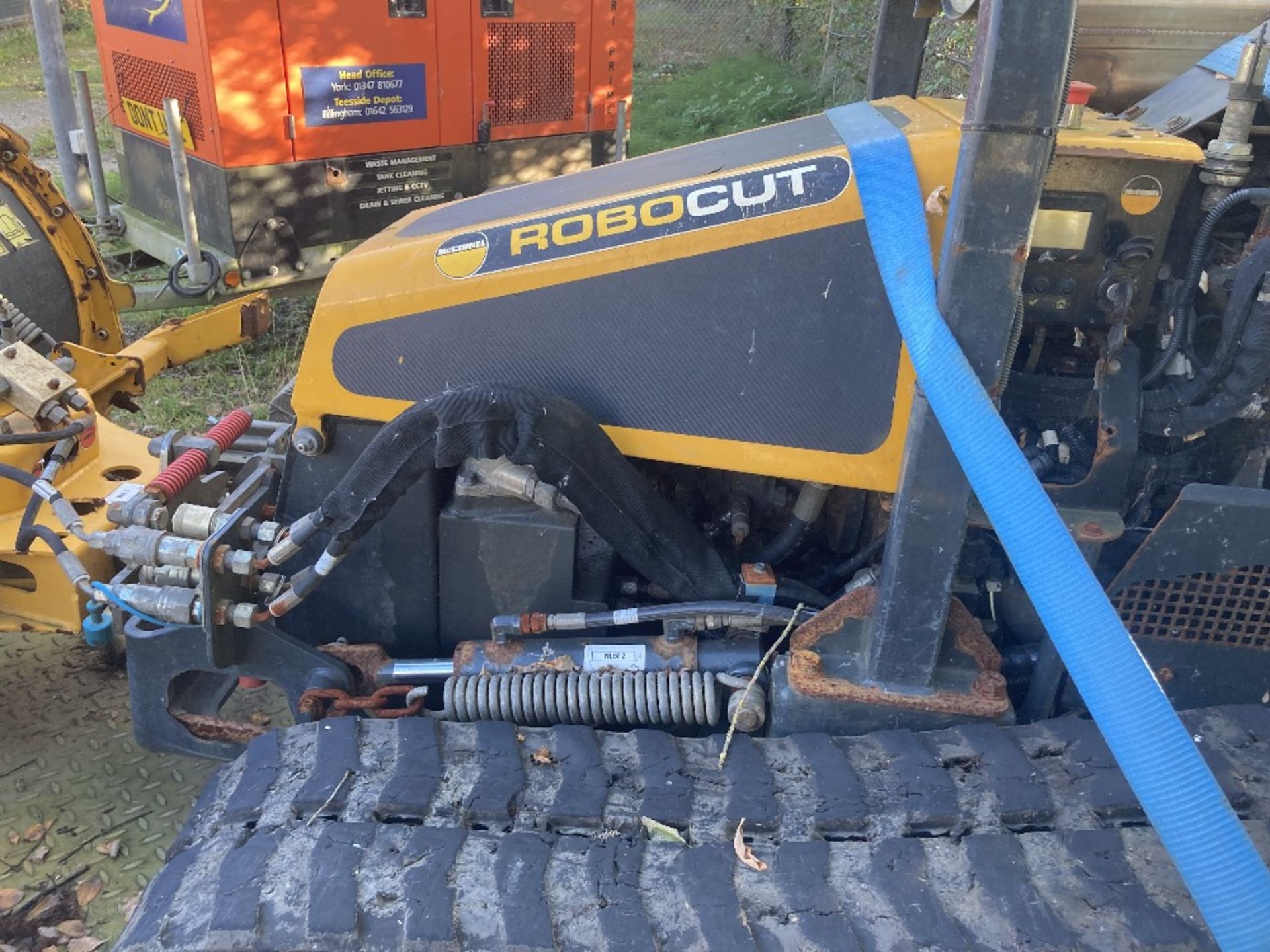 McConnel Robocut Tracked Remote Control, Energreen Snow Plough, Remote Control & Twin Axle Trailer - Image 16 of 28