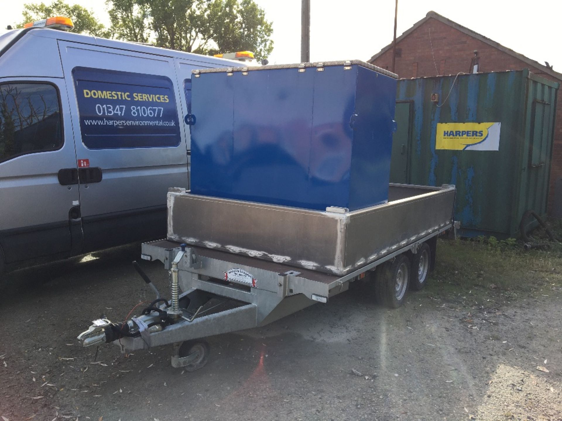 Graham Edwards Twin Axle Trailer, Trailer Mounted Dewatering Sys# & Galv Bunded Overspill Tray - Image 4 of 26