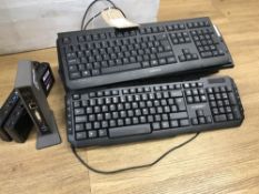 Assortment Of I.T Equipment To Include (5) Keyboards And (3) USB Port Replicators