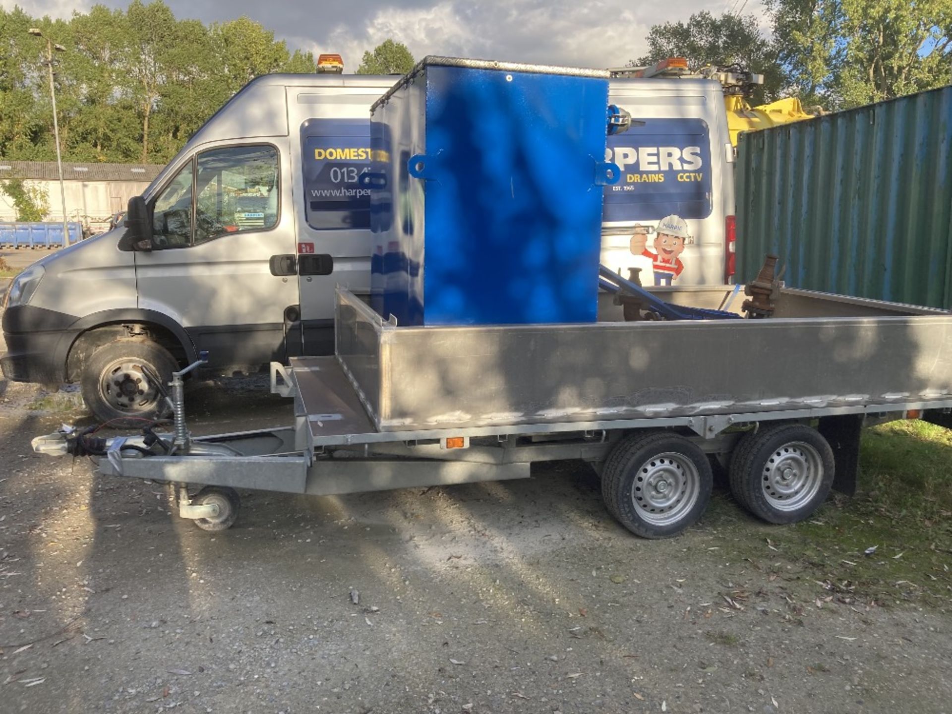 Graham Edwards Twin Axle Trailer, Trailer Mounted Dewatering Sys# & Galv Bunded Overspill Tray