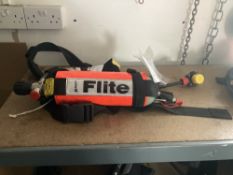 Scott safety Flite airline escape apparatus/harness with airline hosing and pressurized bottle