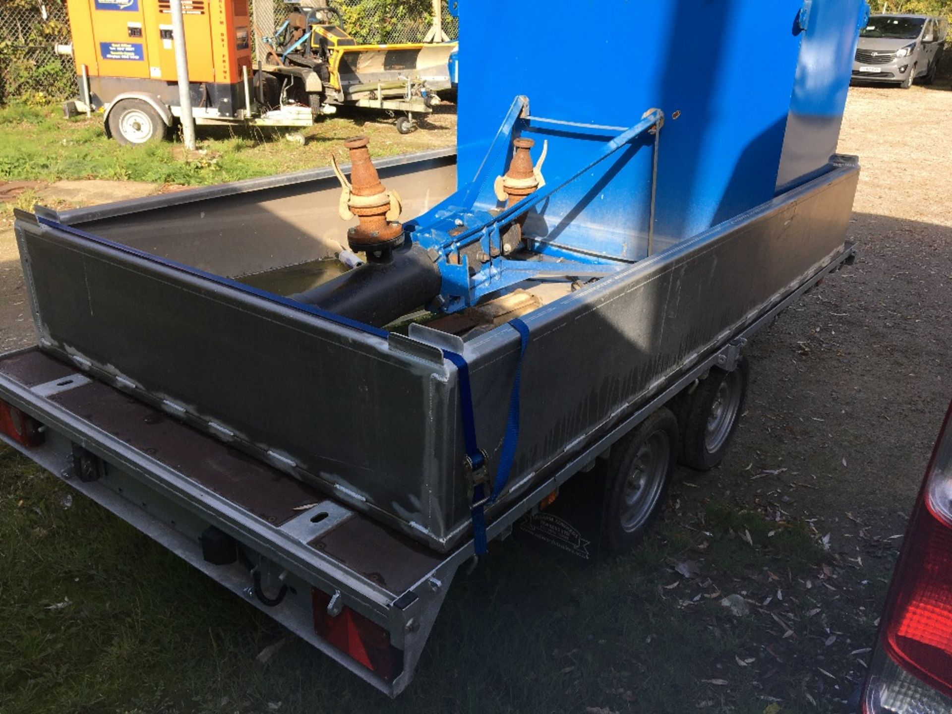 Graham Edwards Twin Axle Trailer, Trailer Mounted Dewatering Sys# & Galv Bunded Overspill Tray - Image 9 of 26