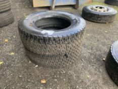 (2) Kumho KRD50 315/70R 22.5 radial tubeless regroovable HGV tyres