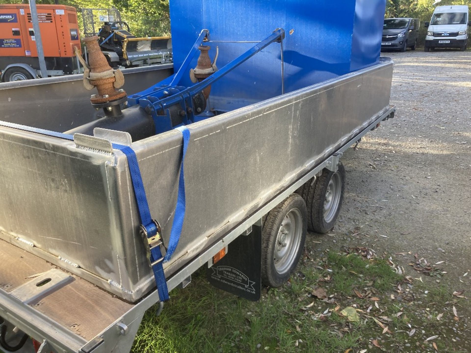 Graham Edwards Twin Axle Trailer, Trailer Mounted Dewatering Sys# & Galv Bunded Overspill Tray - Image 21 of 26