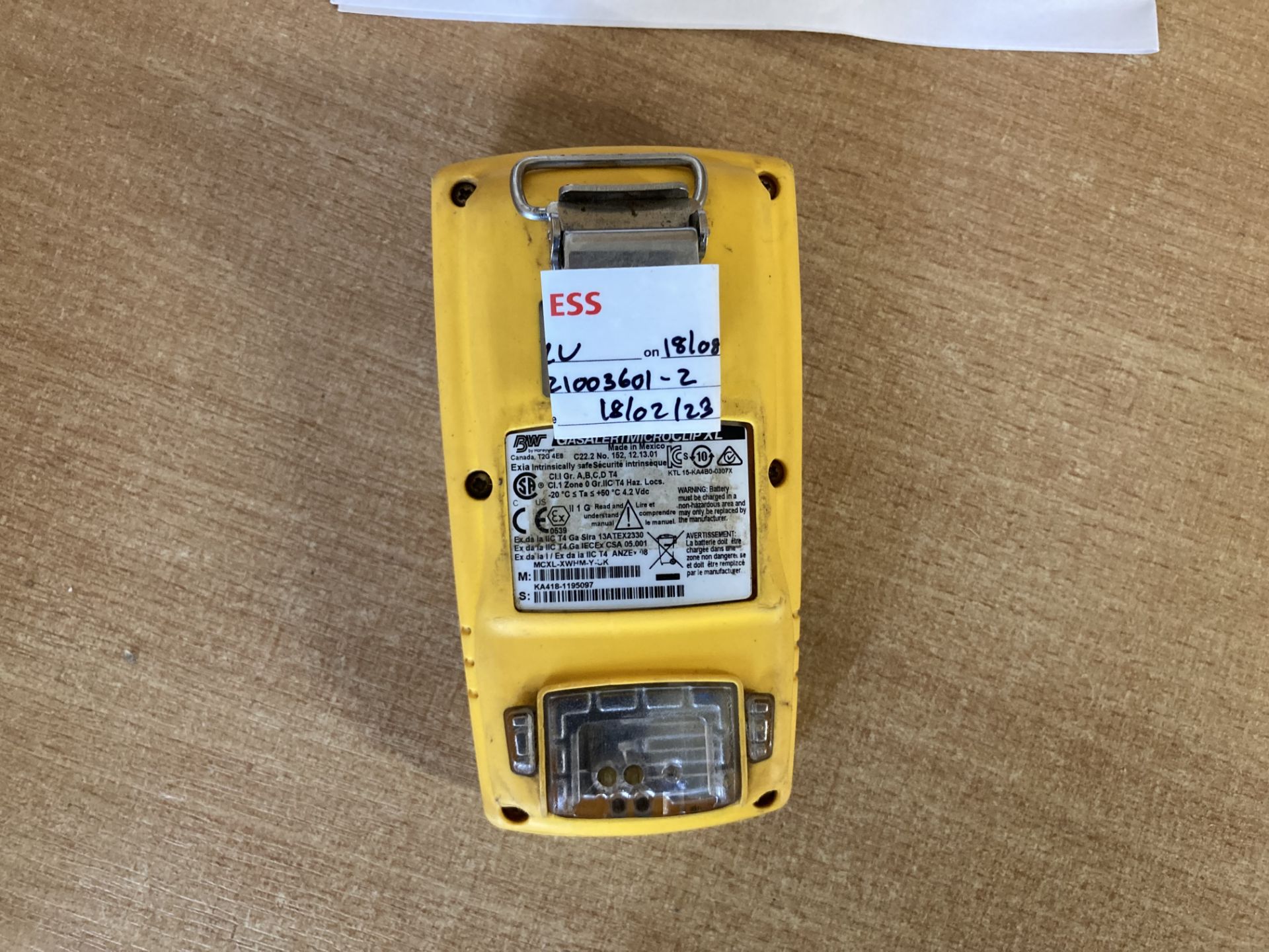 (4) BW gasalert microclip XL gas detection instruments - Image 3 of 5