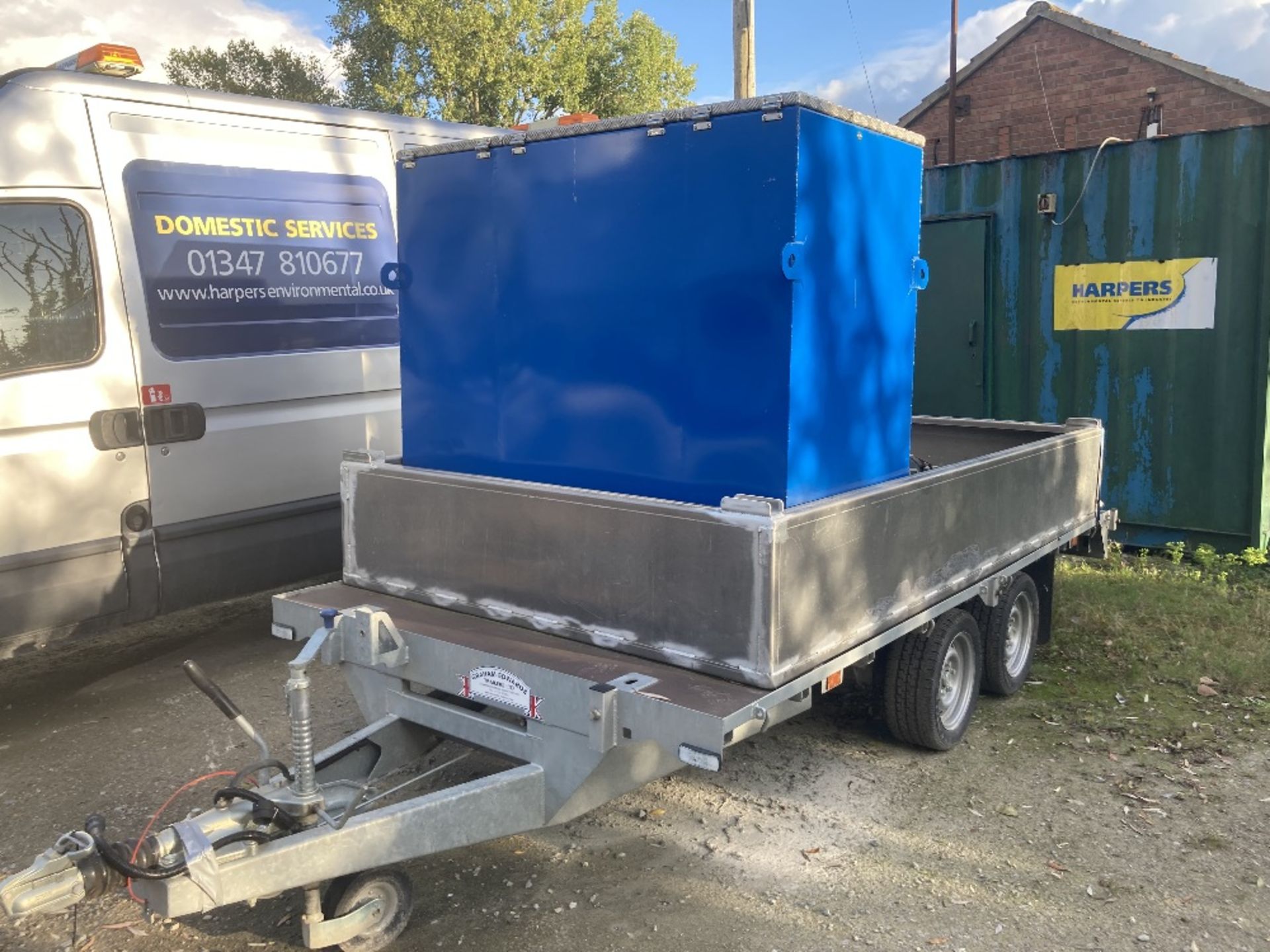 Graham Edwards Twin Axle Trailer, Trailer Mounted Dewatering Sys# & Galv Bunded Overspill Tray - Image 16 of 26