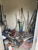 Contents of storage shed to include