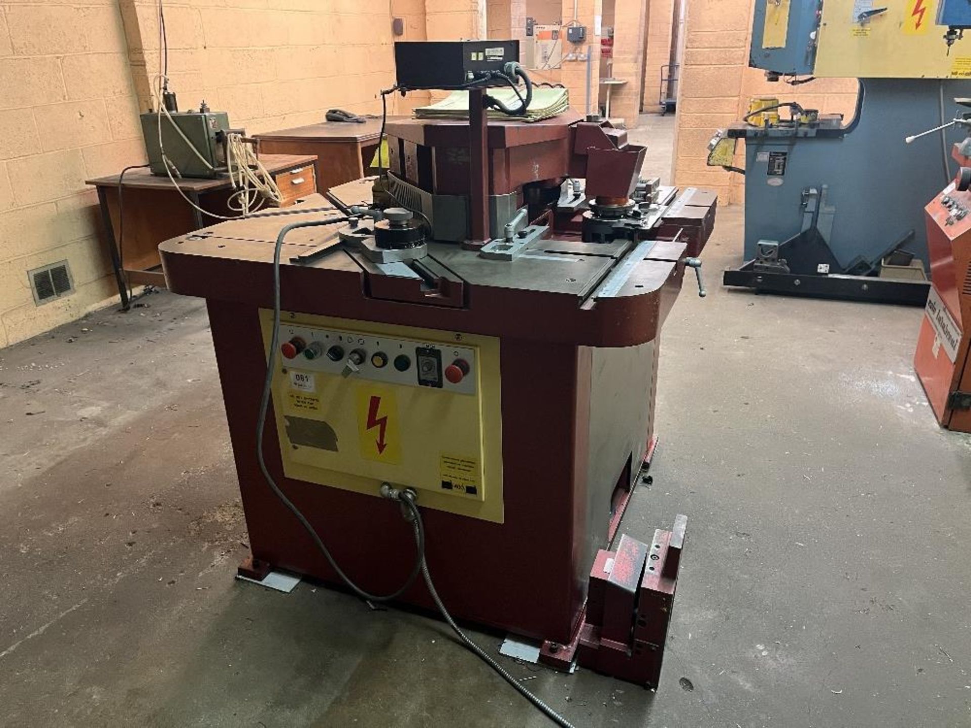 Amada model CSW-250 power corner notcher