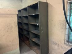 (3) 5 Shelf steel racking