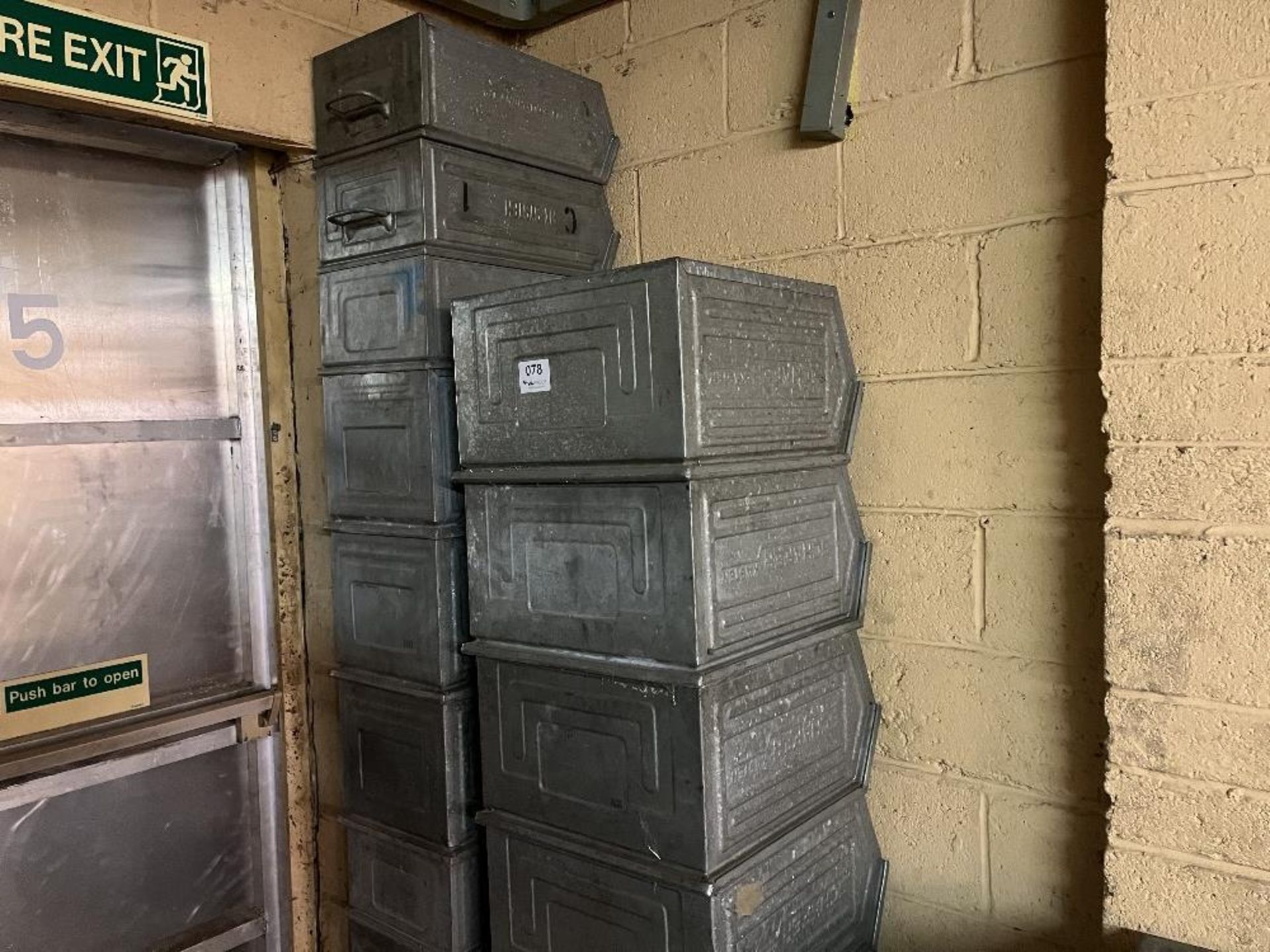 5 Shelf steel racking & quantity of metal storage bins - Image 2 of 2