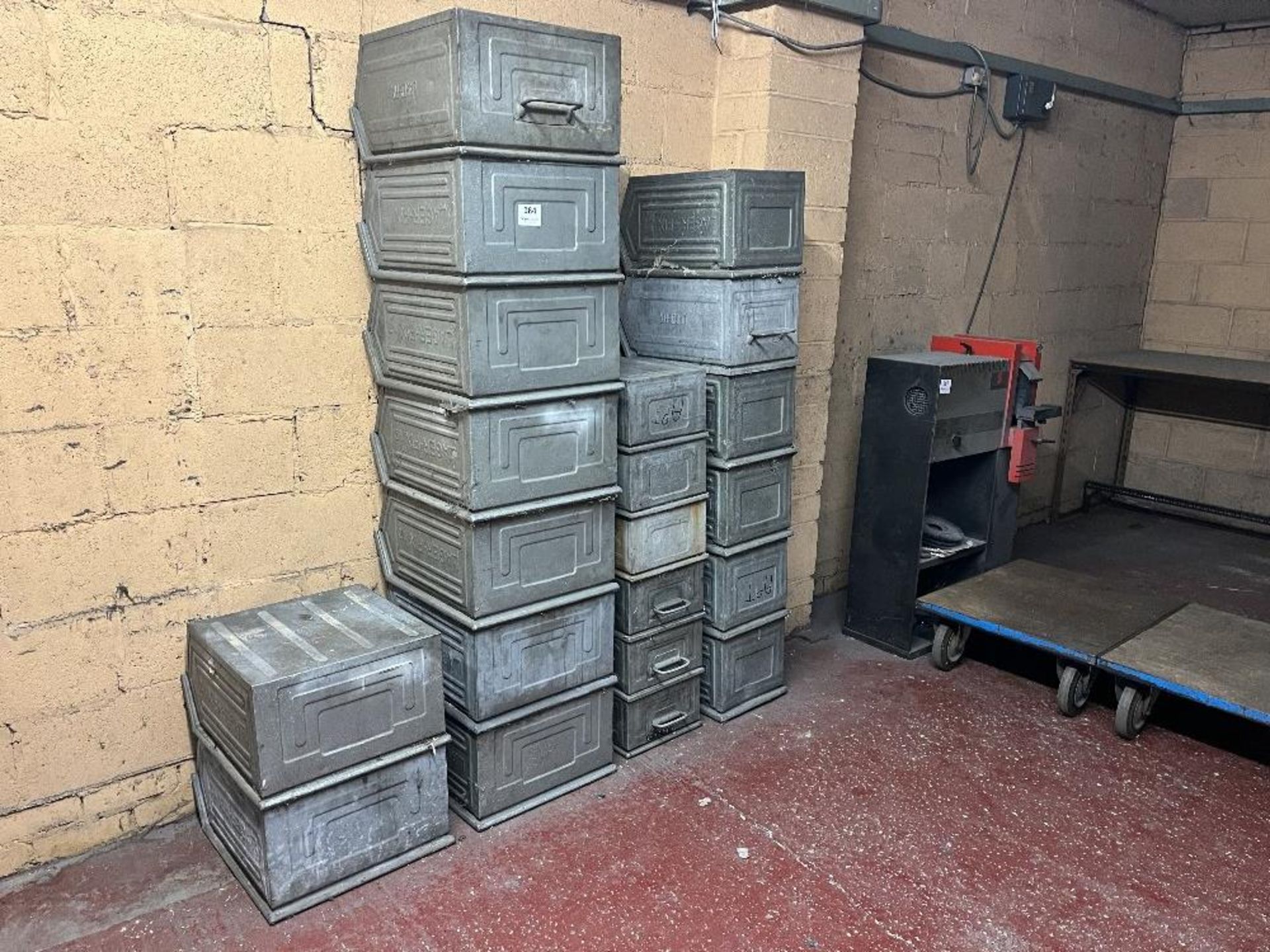 Quantity of metal storage bins - Image 2 of 2