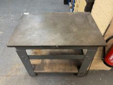 Small steel surface on stand