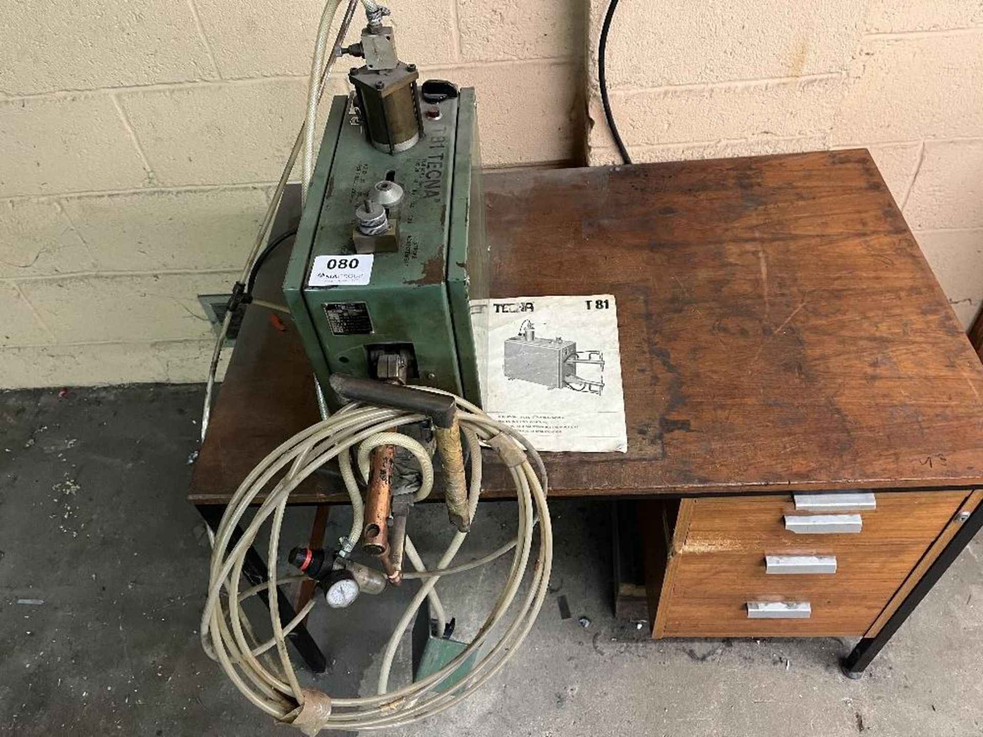 Bench mounted Tecna 17KVA spot welder - Image 2 of 5