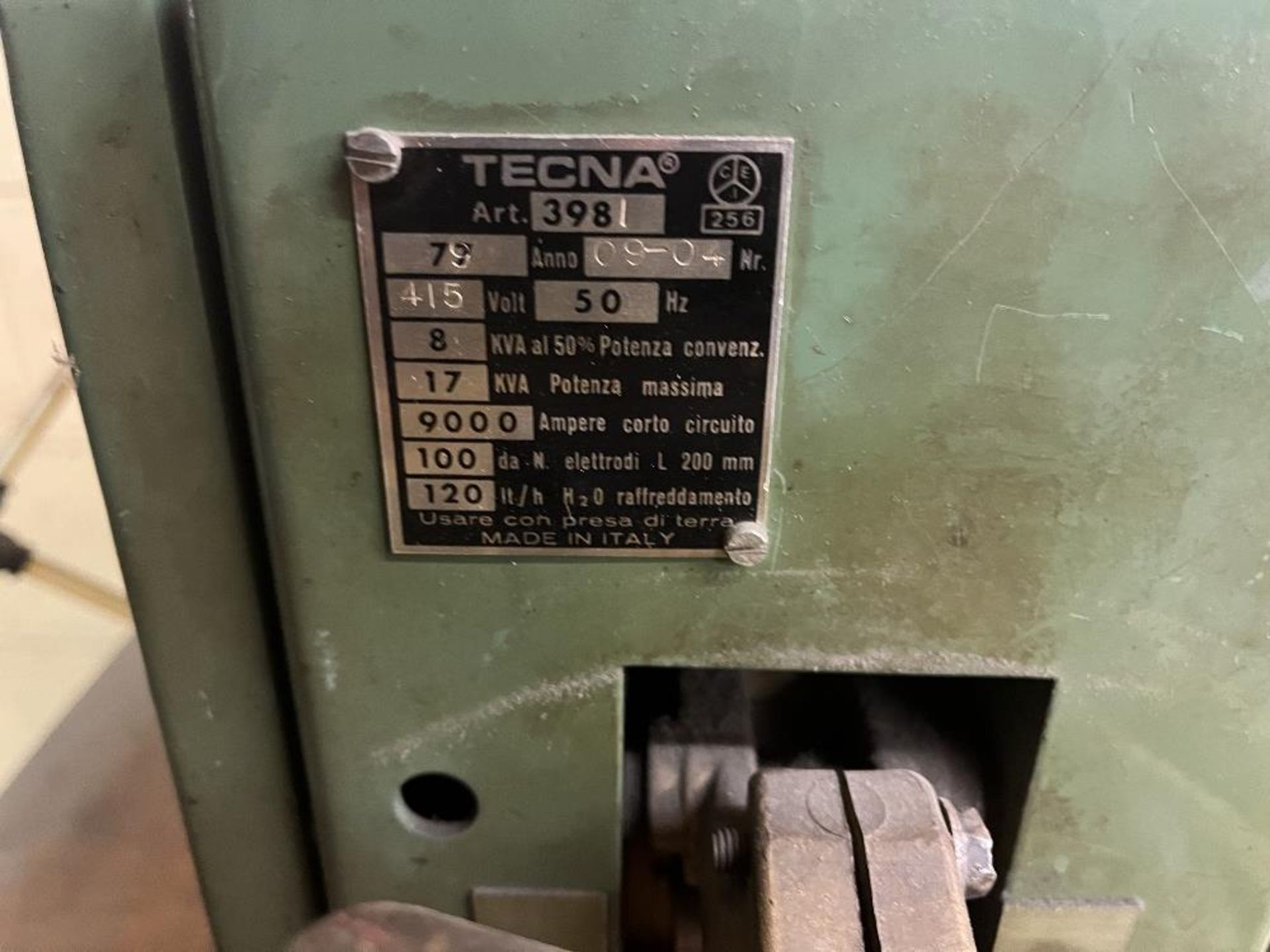 Bench mounted Tecna 17KVA spot welder - Image 5 of 5