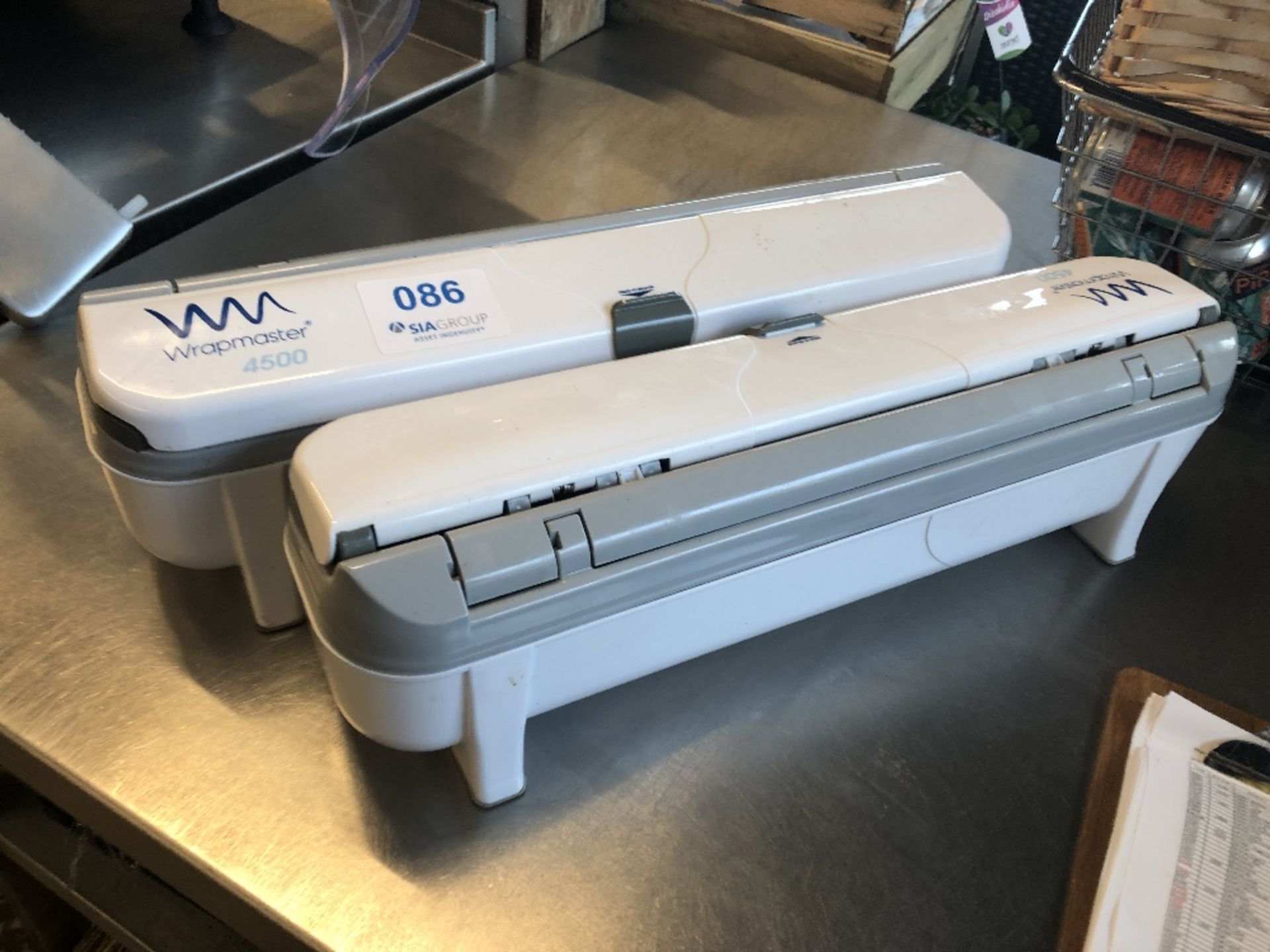 (2) WrapMaster 4500 Clingfilm Dispensers