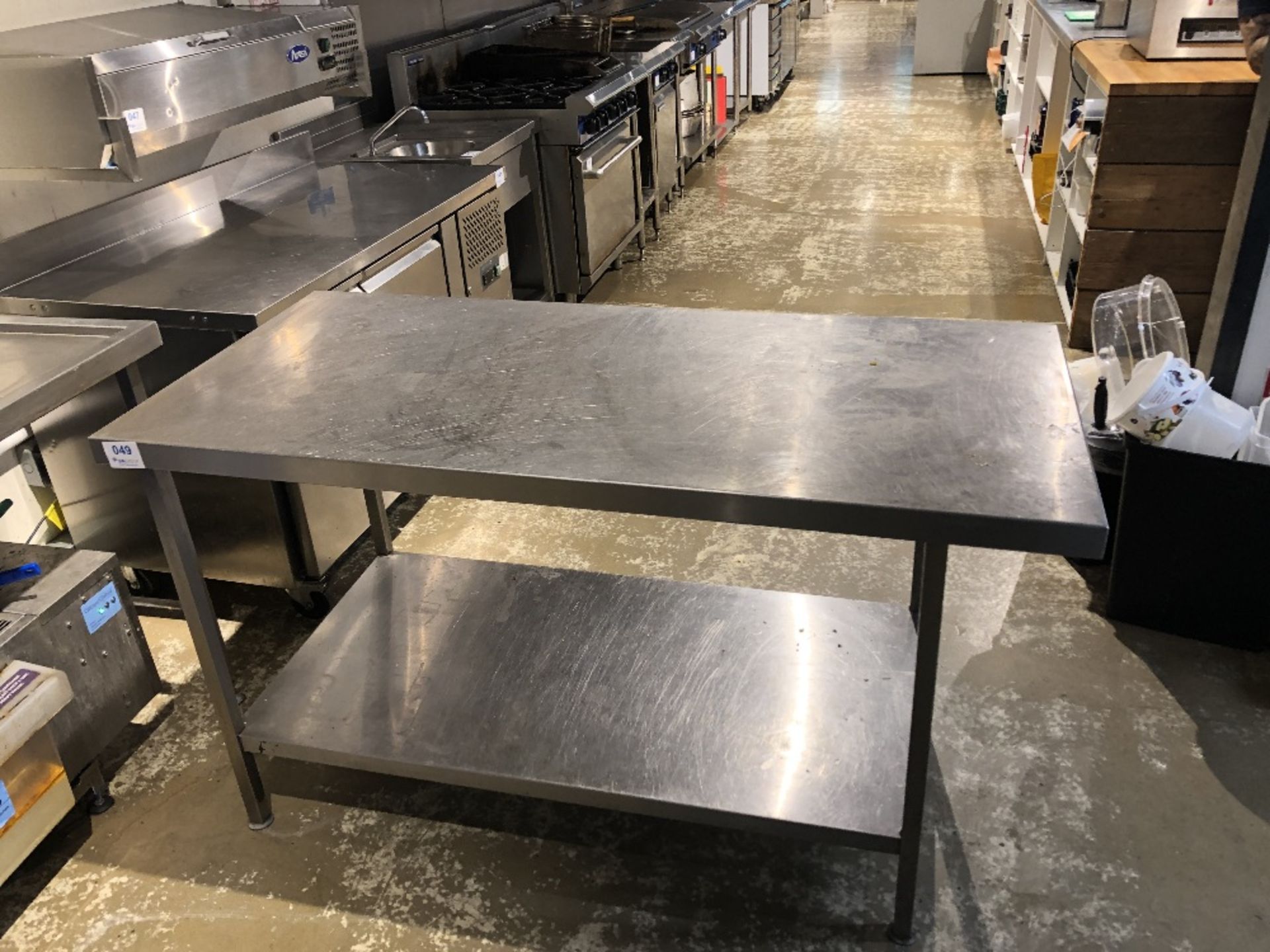 Rectangular Two Tier Stainless Steel Preparation Table - Image 3 of 3